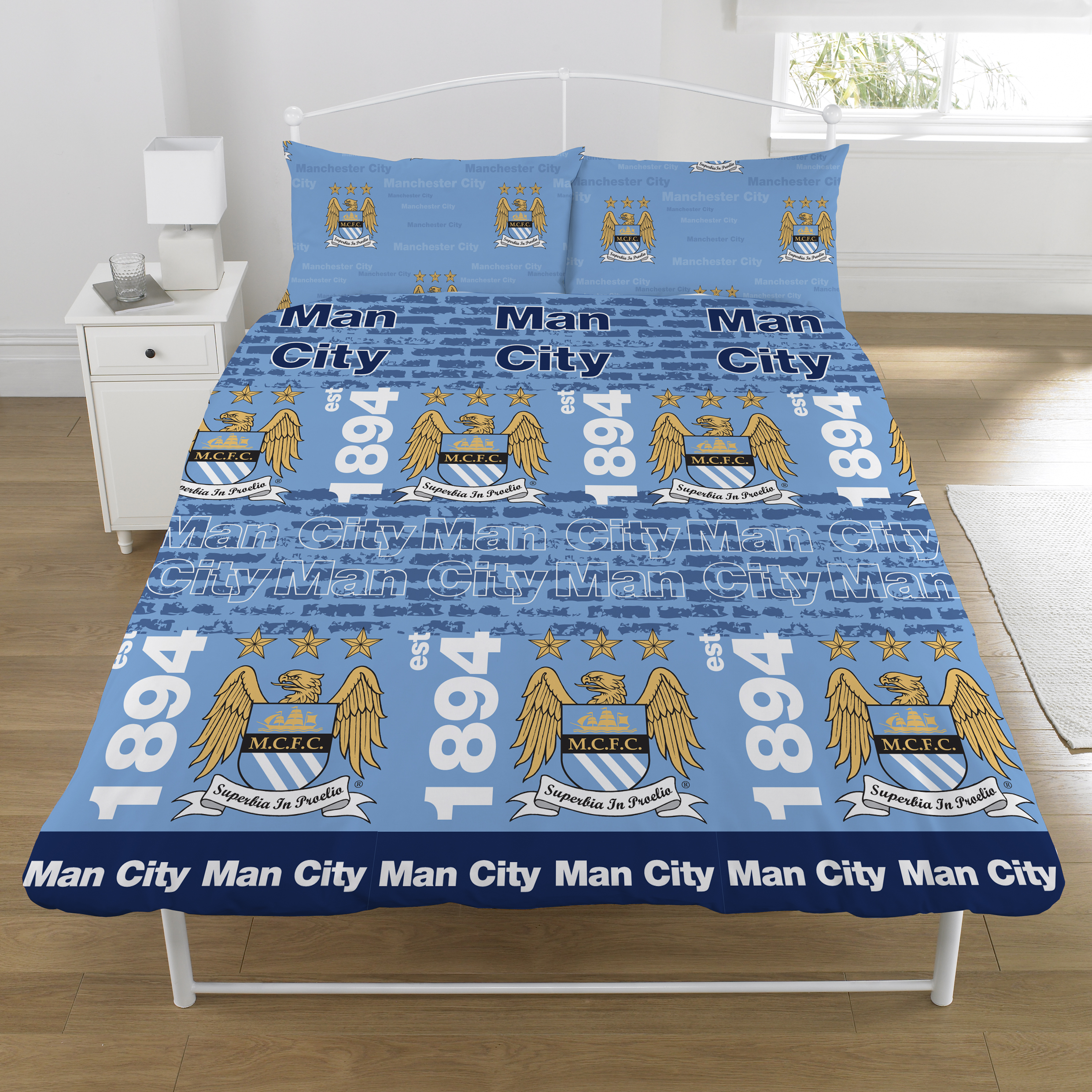 Manchester City Rotary Double Duvet