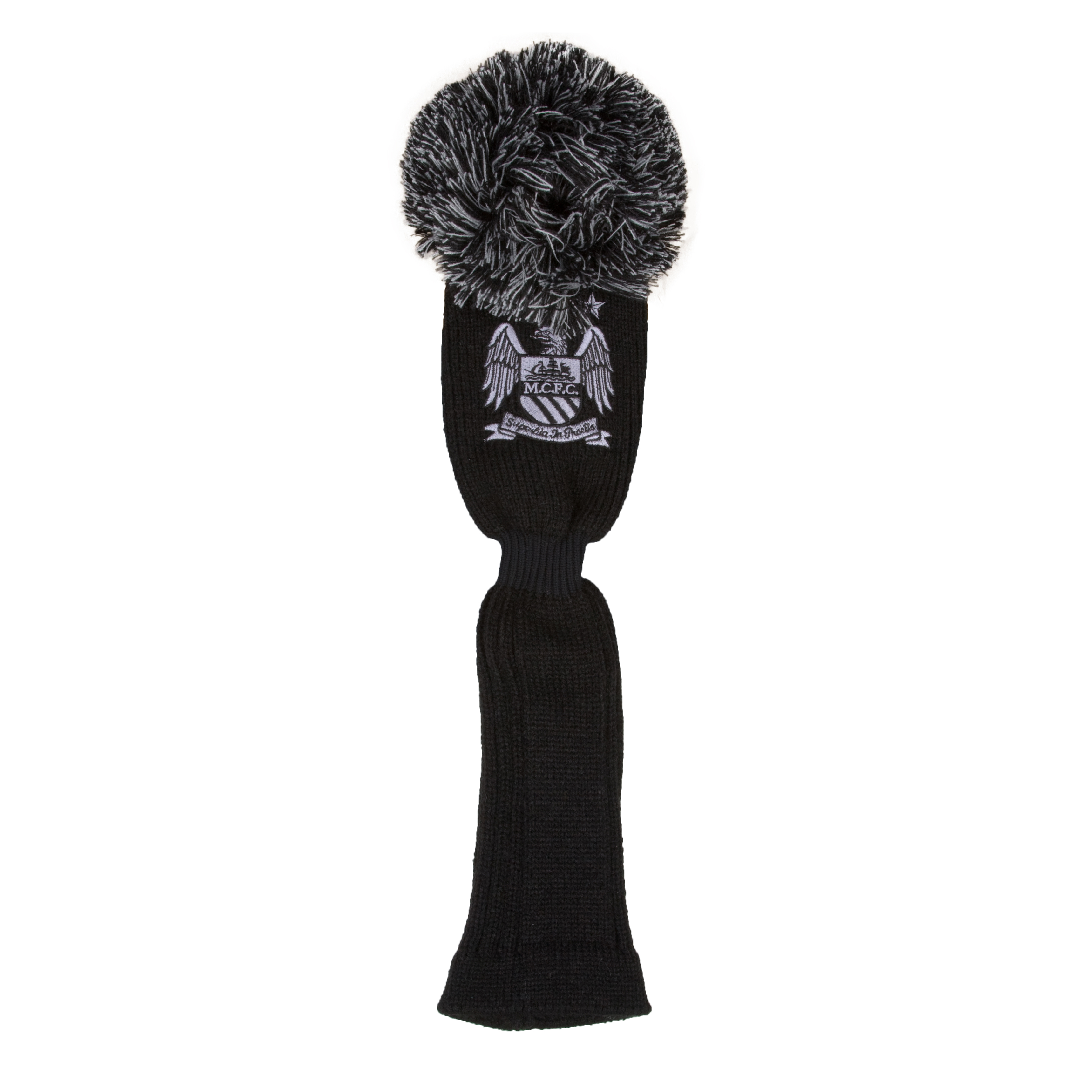 Manchester City Executive Golf Pom-Pom Driver Headcover - Black/Silver
