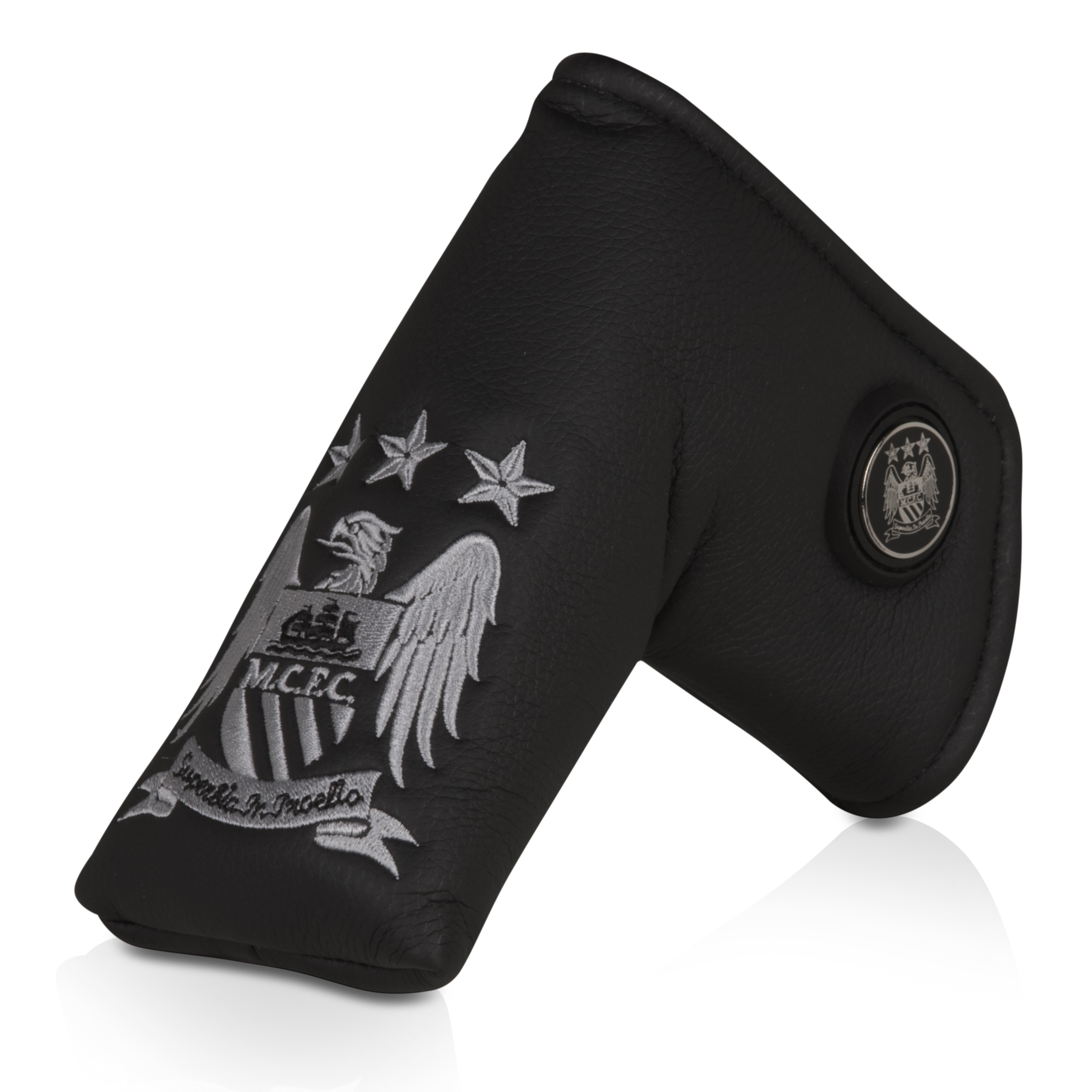 Manchester City Executive Golf Blade Putter Cover and Ball Marker -Black/Silver