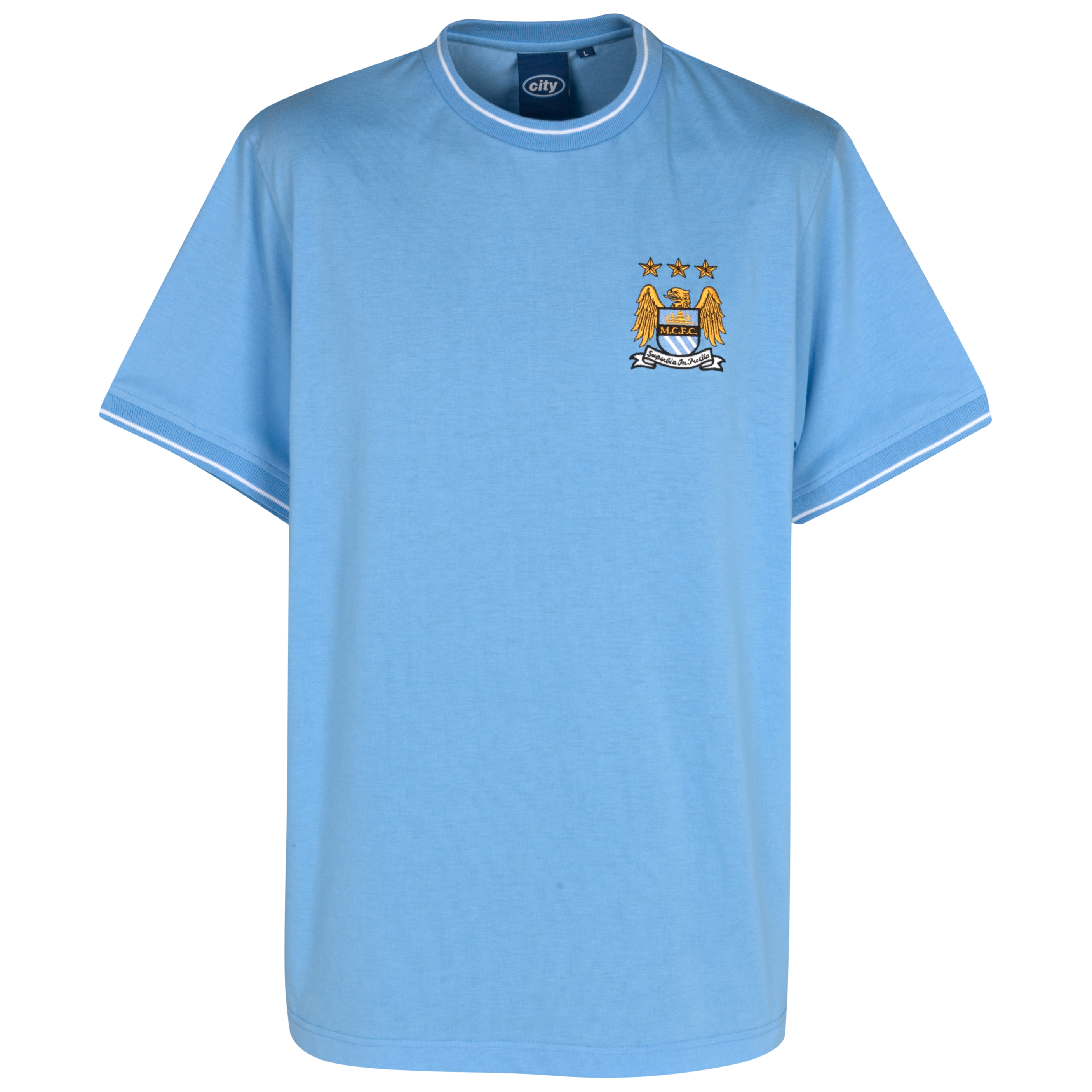 Manchester City Essential Bumper T-Shirt - Sky