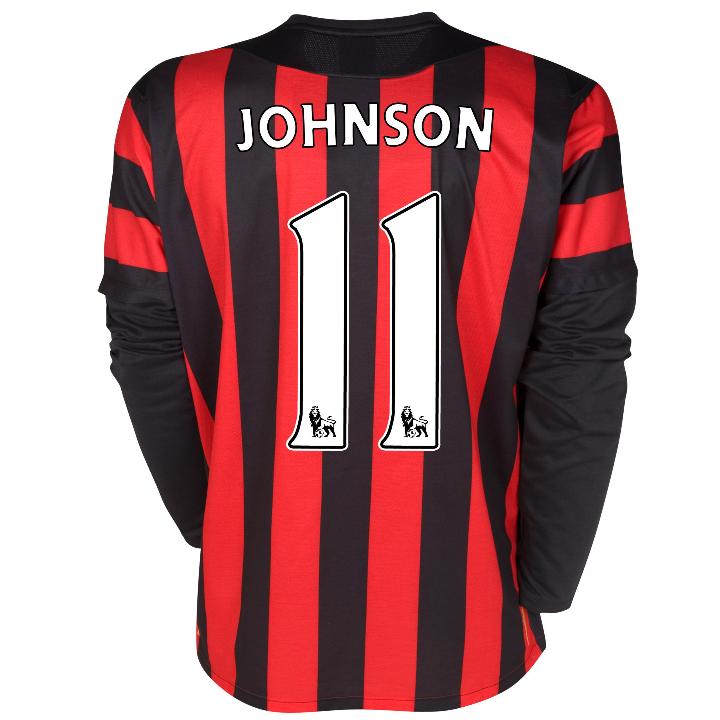 Manchester City Away Shirt 2011-12 - Long Sleeved with Johnson 11 printing