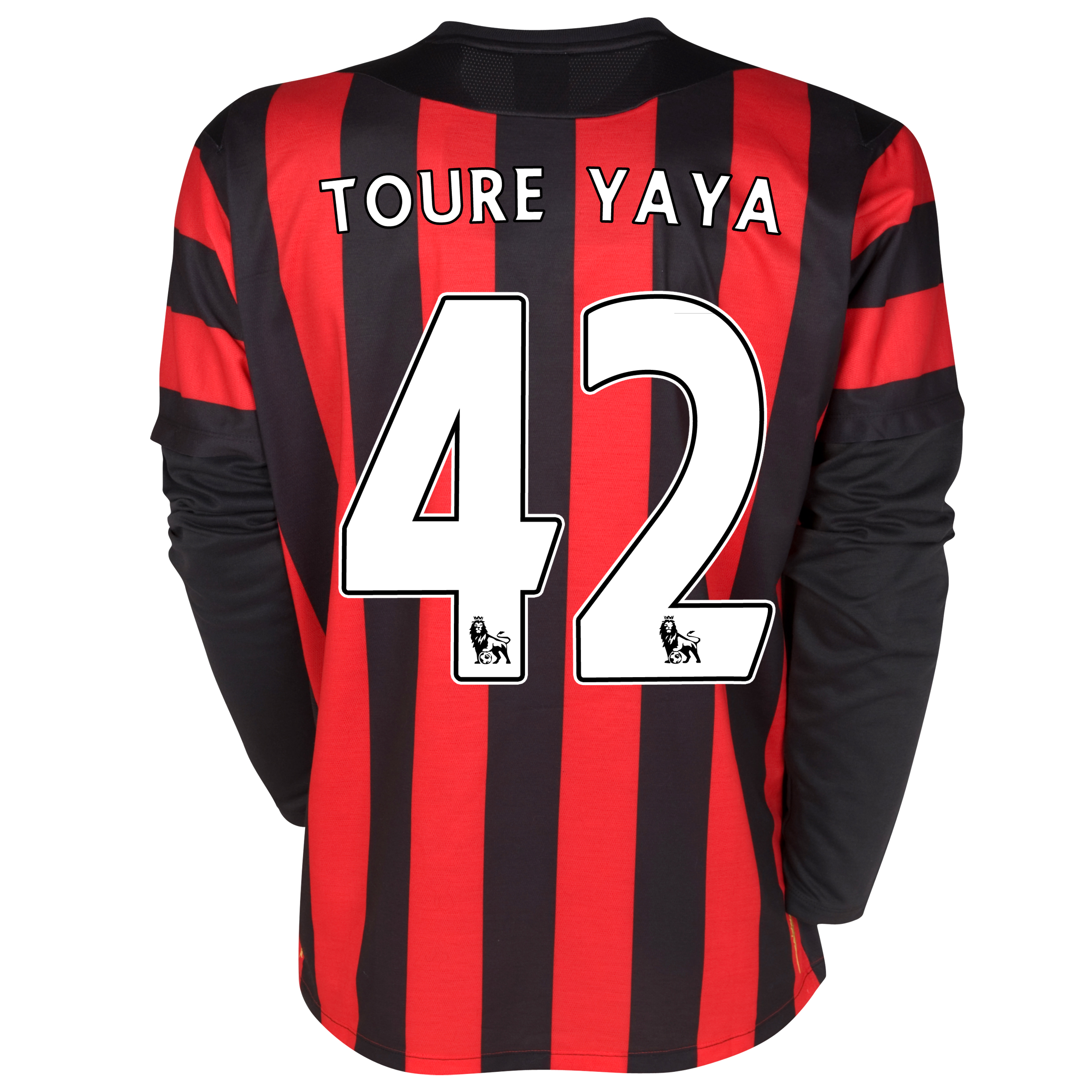 Manchester City Away Shirt 2011/12 - Long Sleeved with Toure Yaya 42 printing