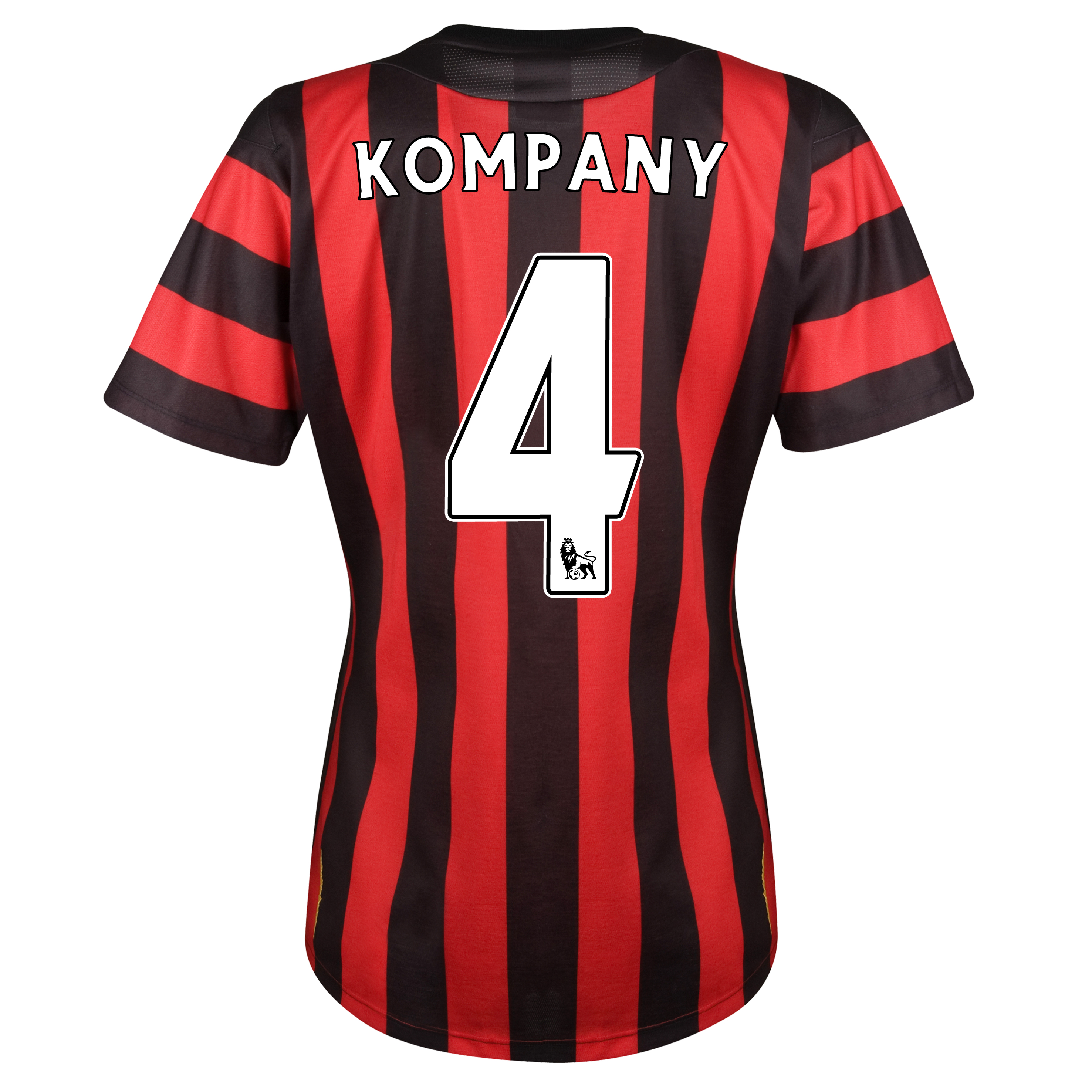 Manchester City Away Shirt 201112 Womens with Kompany 4 printing Manchester City Away Shirt 201112 Womens with Kompany 4 printing