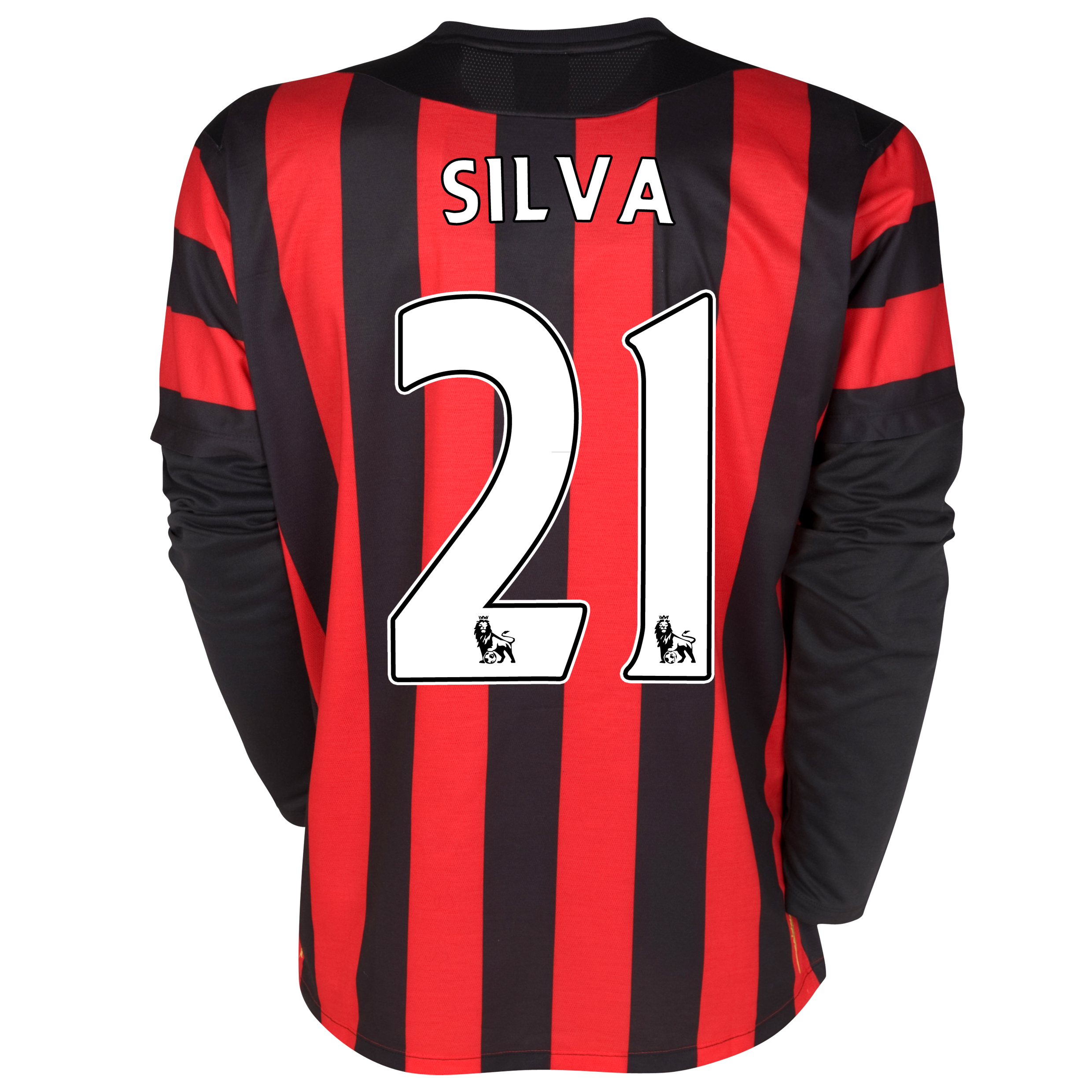 Manchester City Away Shirt  2011-12 - Long Sleeved - Kids with Silva 21 printing