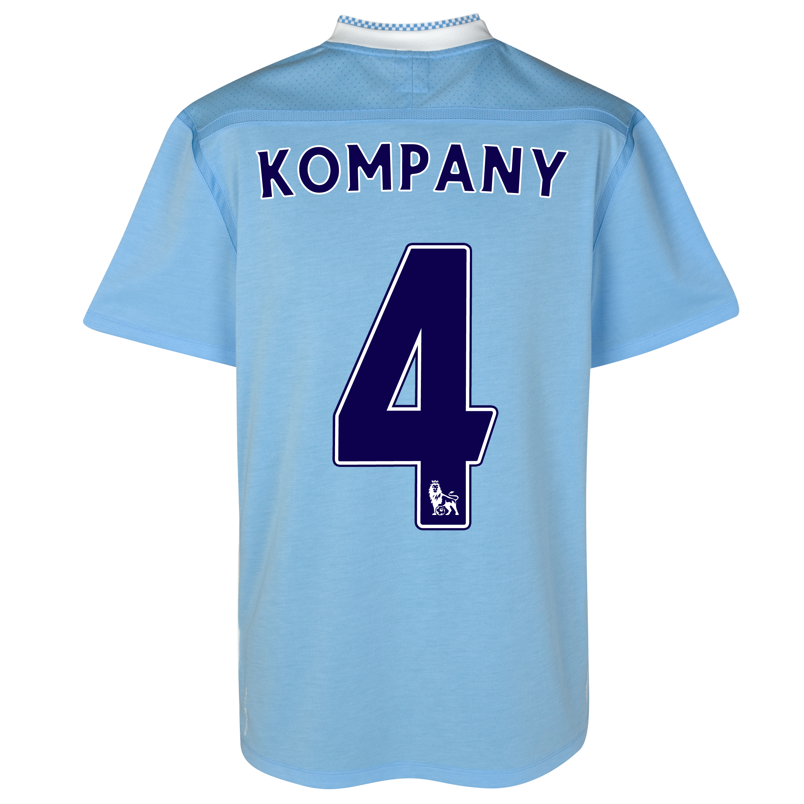 Manchester City Home Shirt 2011/12 with Kompany 4 printing