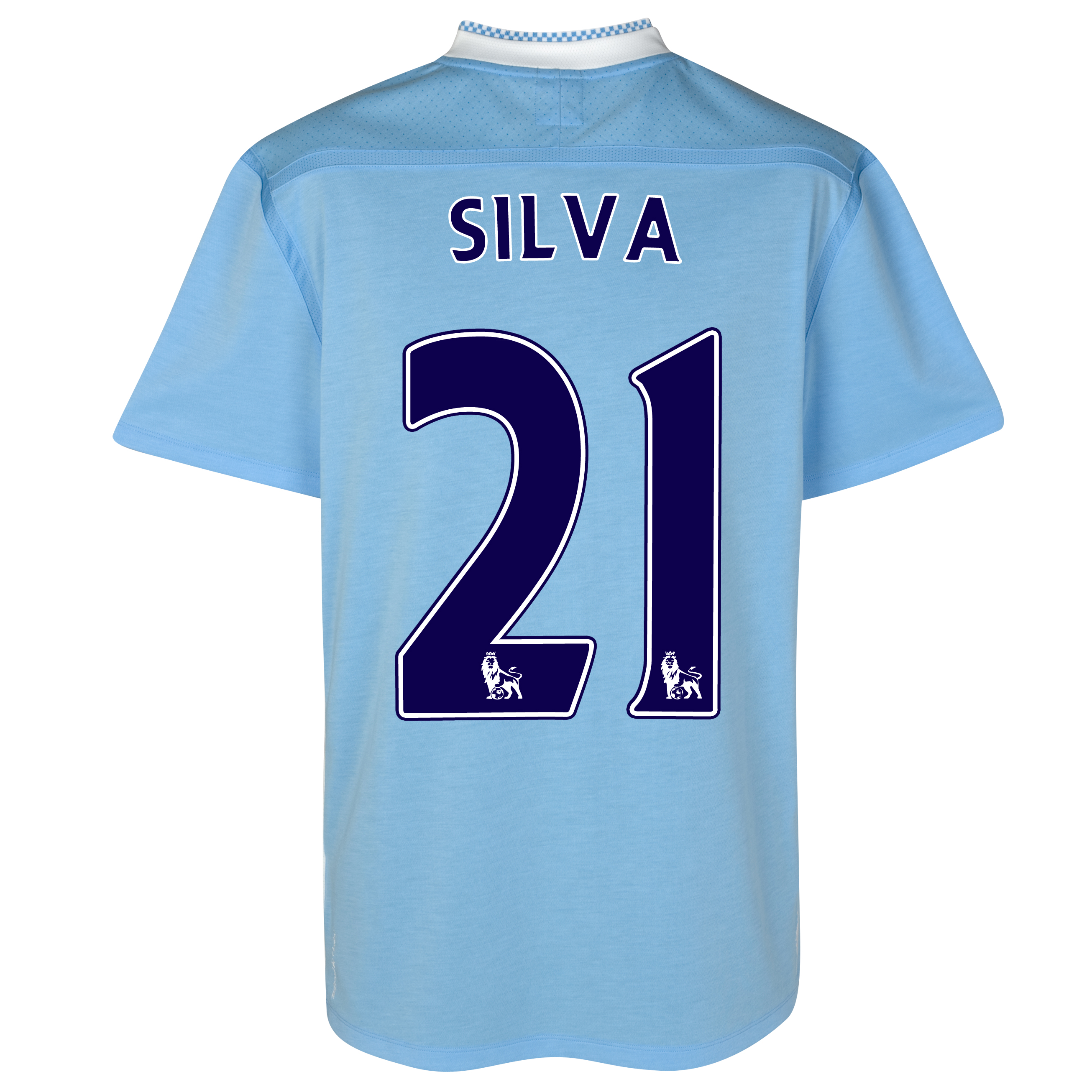 Manchester City Home Shirt 2011/12 with Silva 21 printing