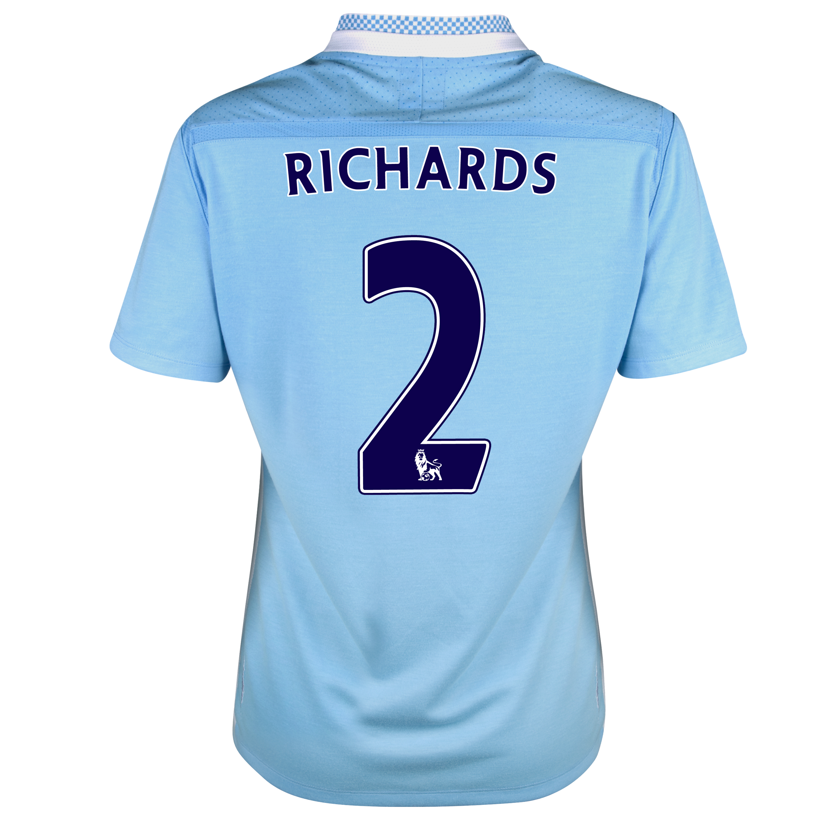 Manchester City Home Shirt 2011/12 - Womens with Richards 2 printing.