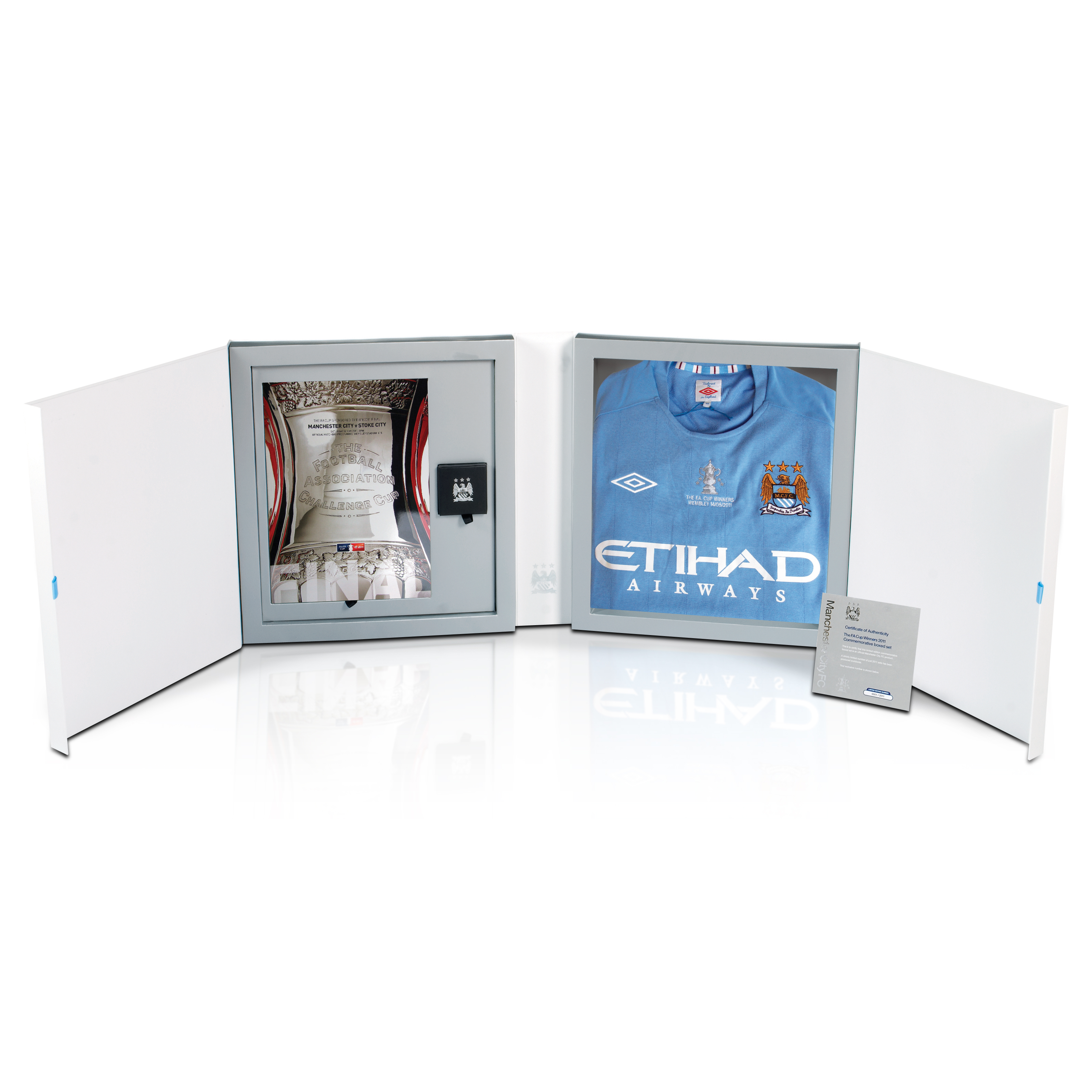 Manchester City The FA Cup Winners Commemorative Box Shirt - White