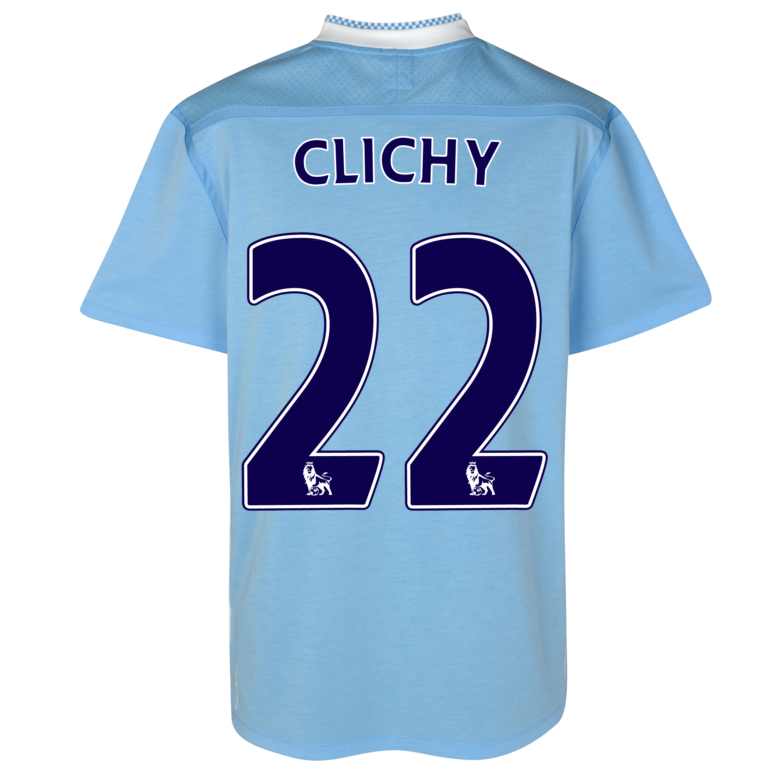 Manchester City Home Shirt 2011/12 - Kids with Clichy 22 printing