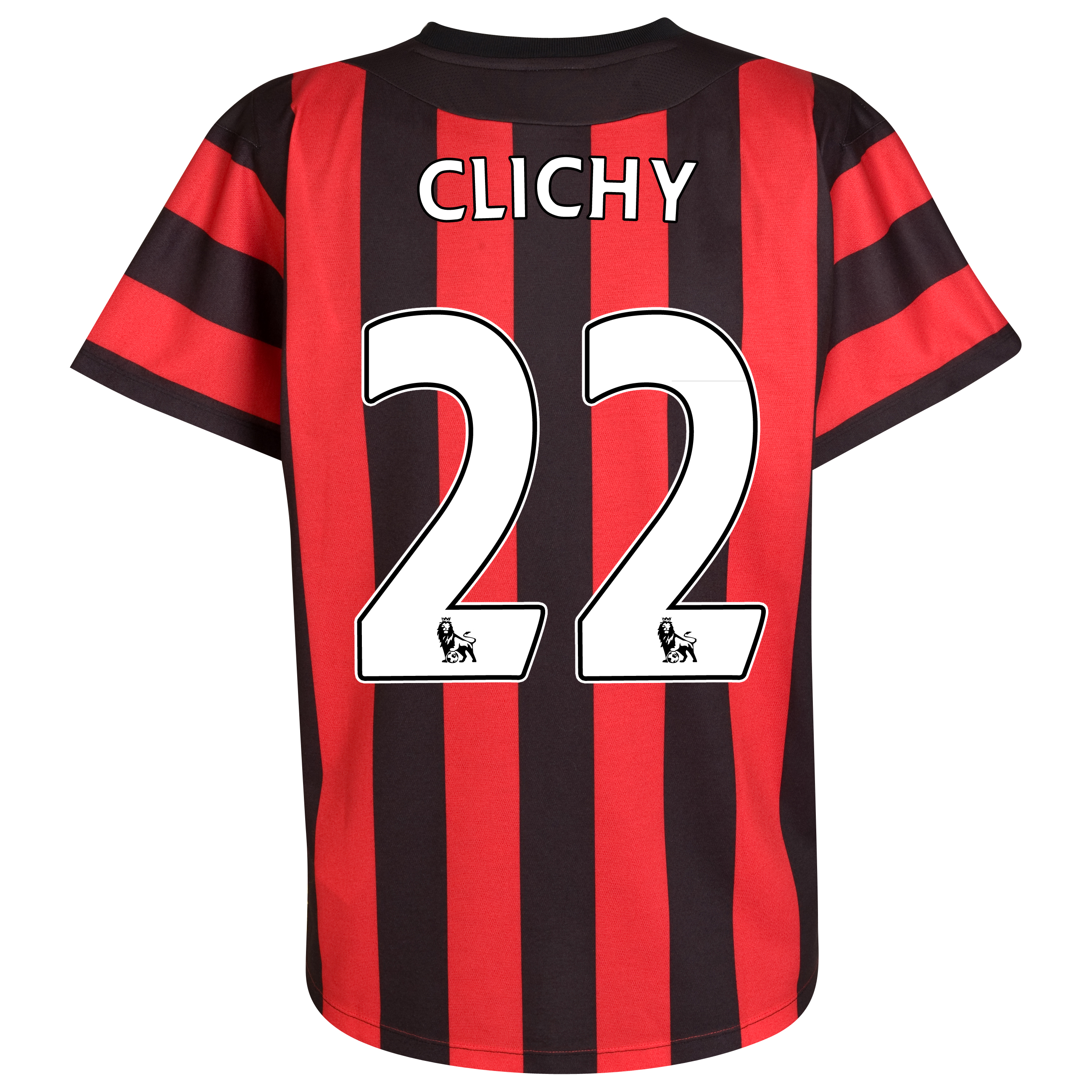 Manchester City Away Shirt  2011/12 with Clichy 22 printing
