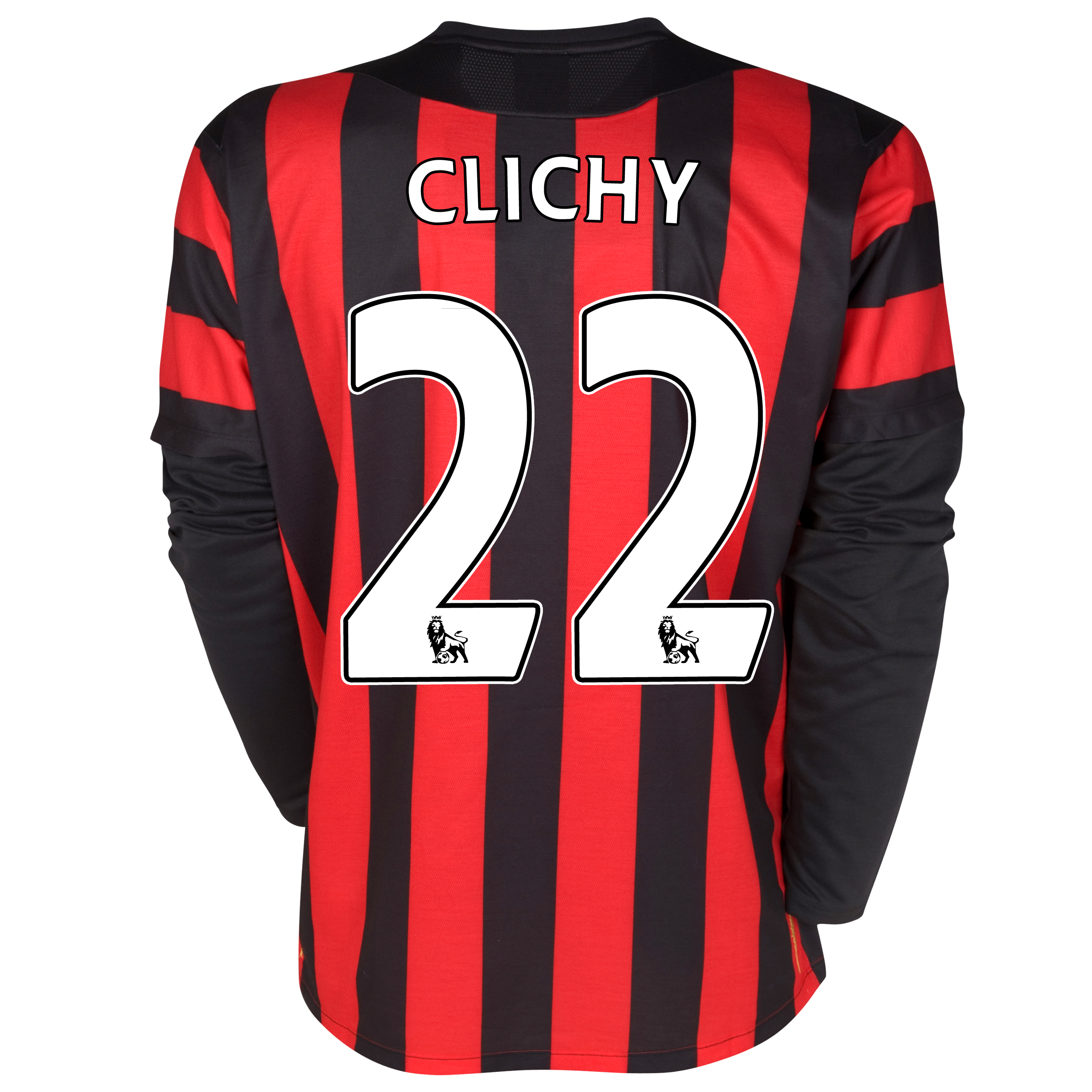 Manchester City Away Shirt 2011-12 - Long Sleeved with Clichy 22 printing