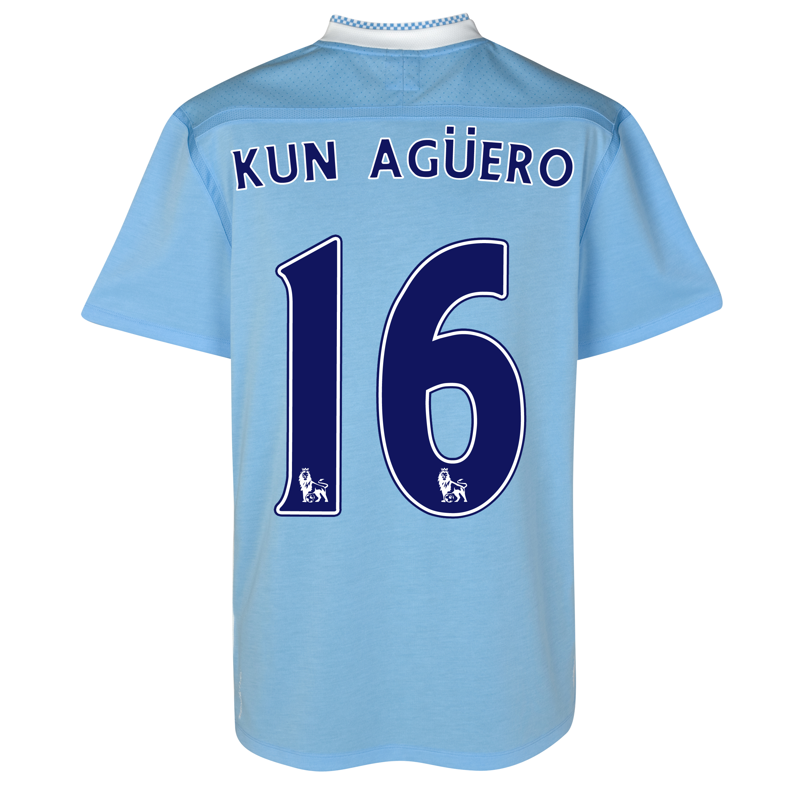 Manchester City Home Shirt 2011/12 - Kids with Kun Agüero 16 printing