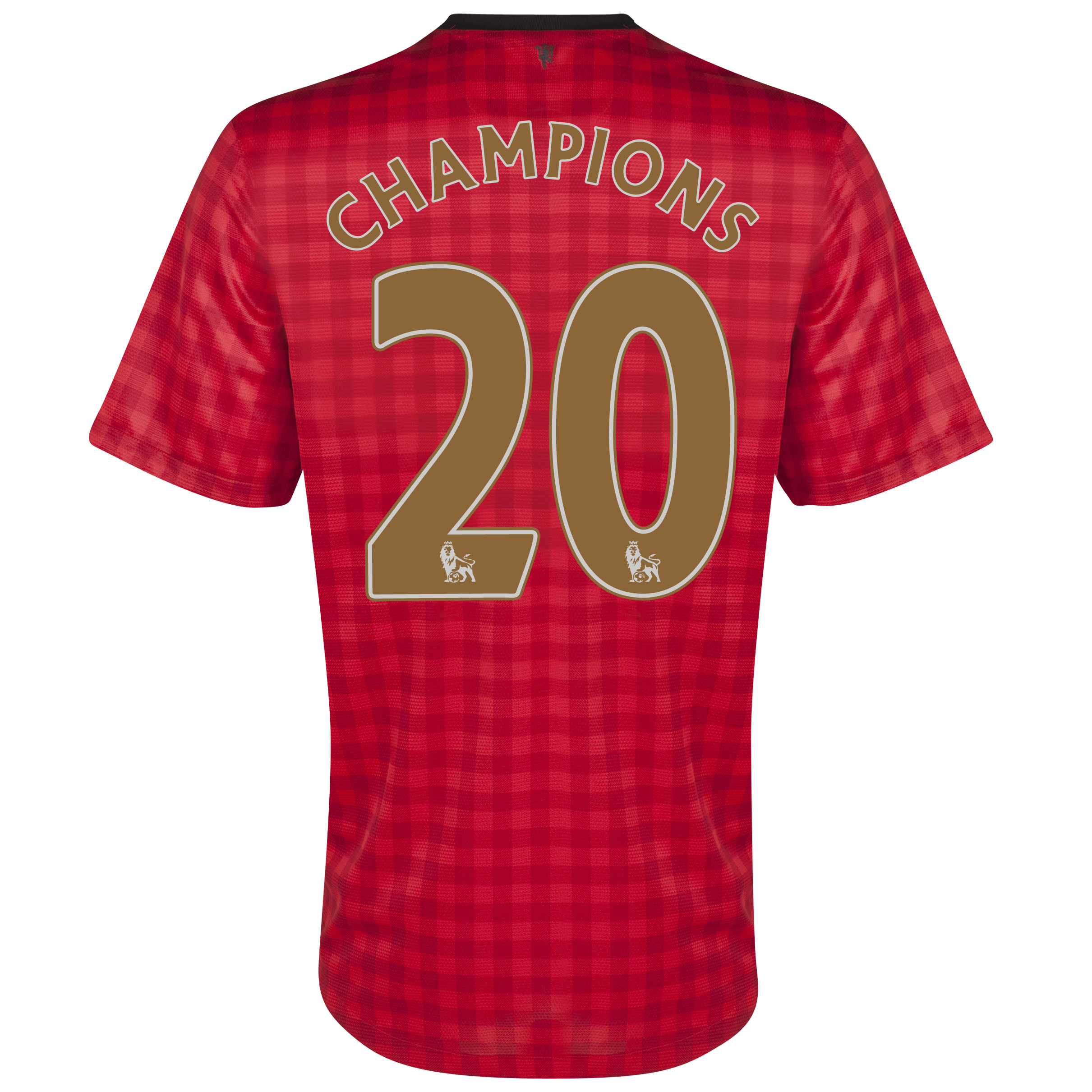 Manchester United Home Shirt 2012/13 - Kids with Champions 20 printing