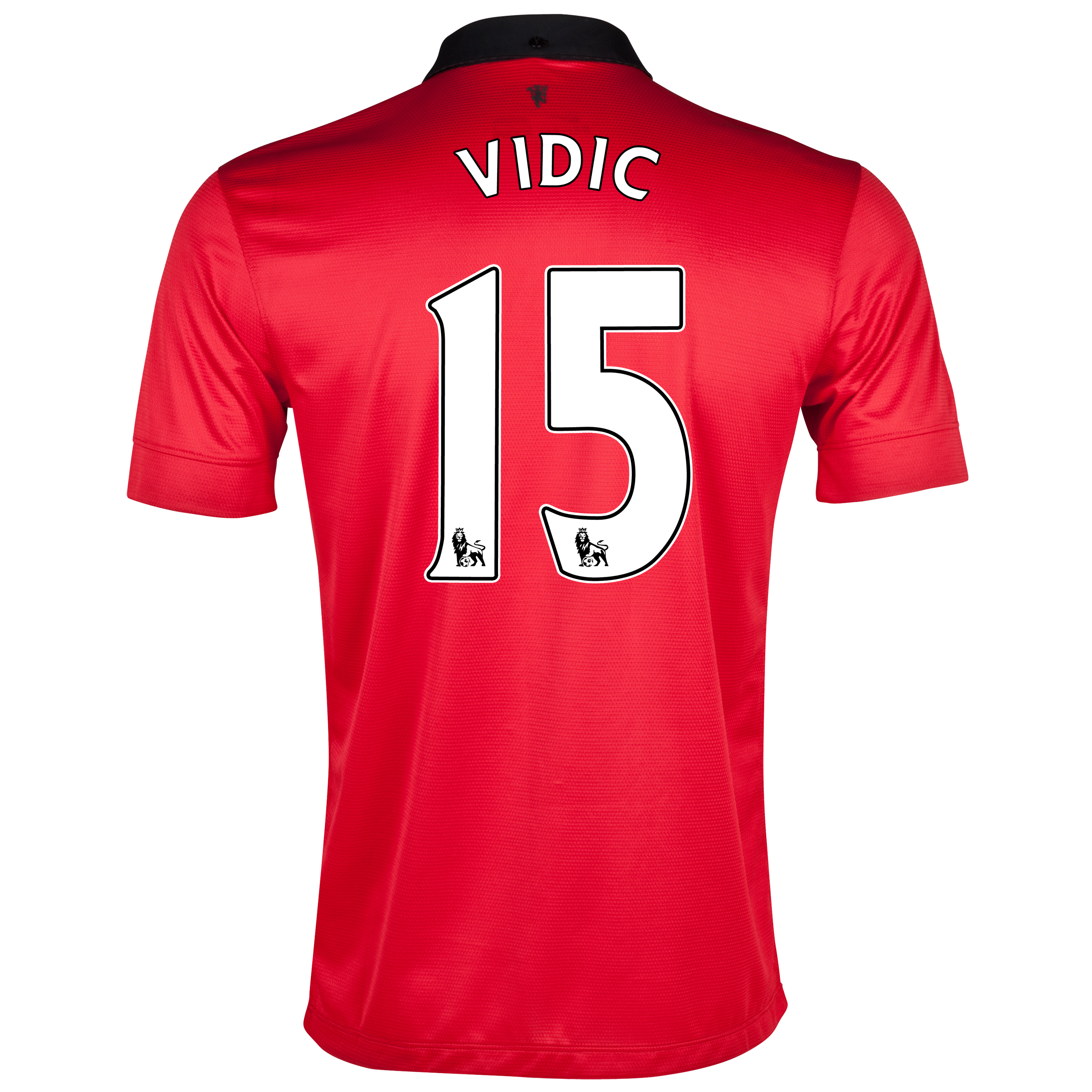 Manchester United Home Shirt 2013/14 with Vidic 15 printing