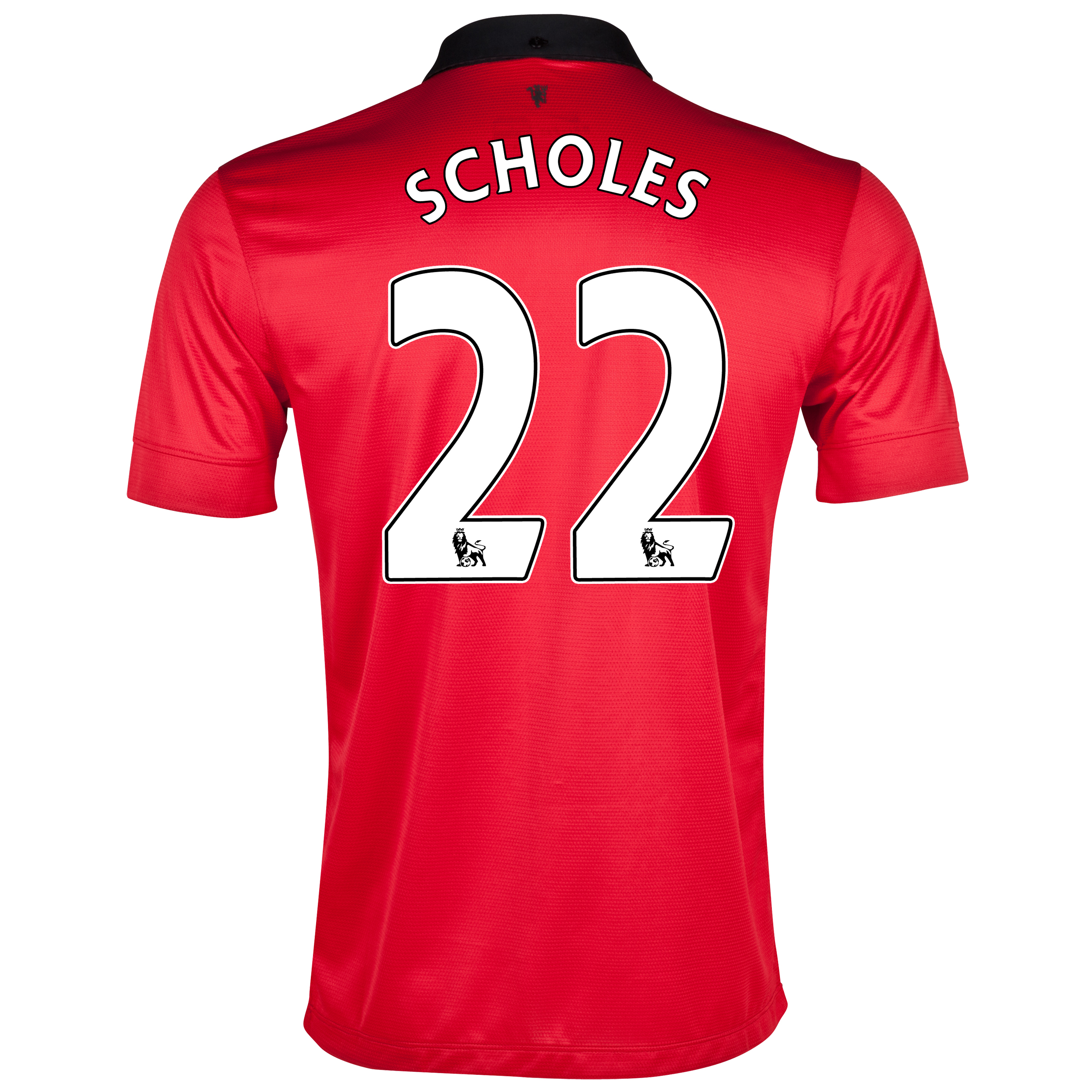 Manchester United Home Shirt 2013/14 with Scholes 22 printing