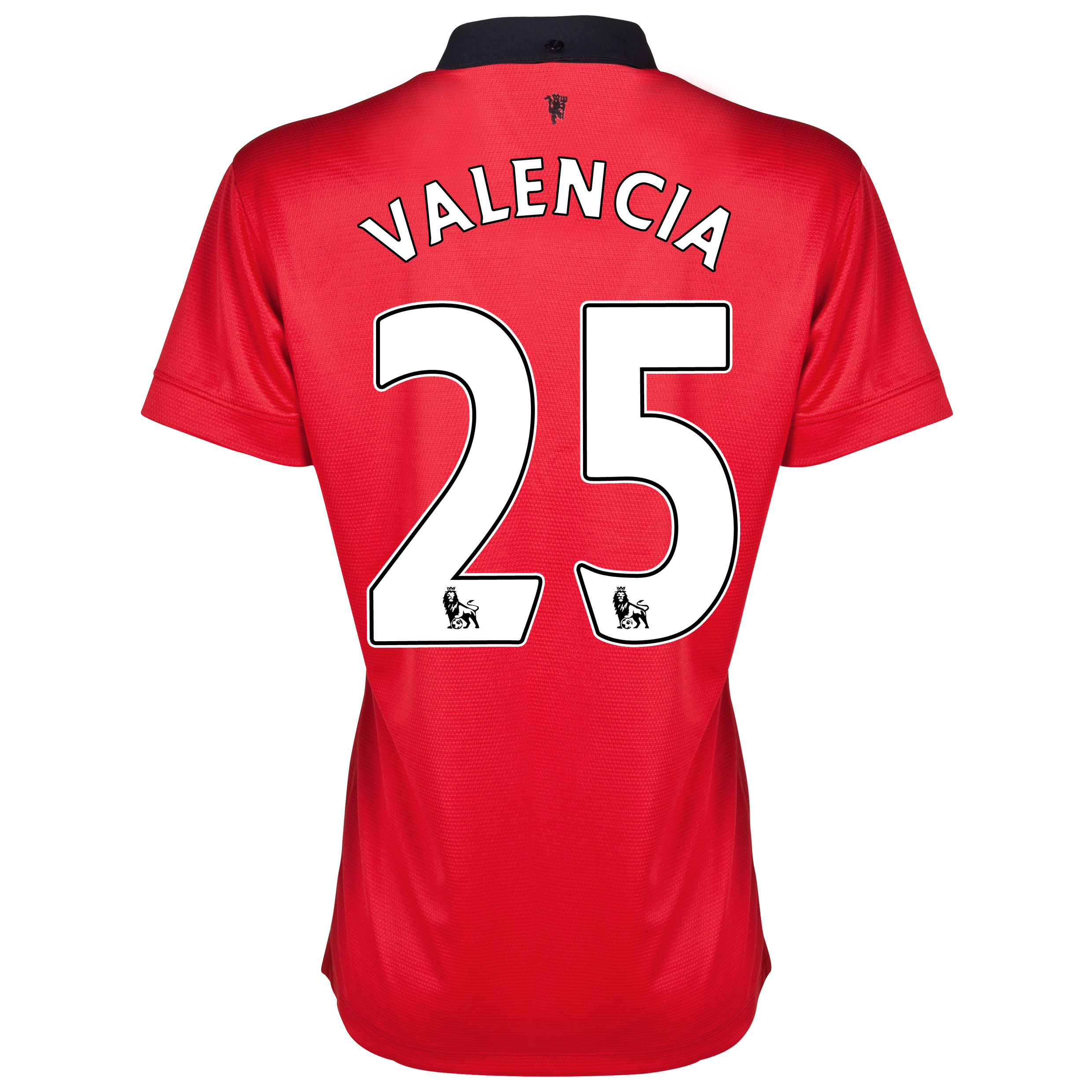 Manchester United Home Shirt 2013/14 - Womens with Valencia 7 printing