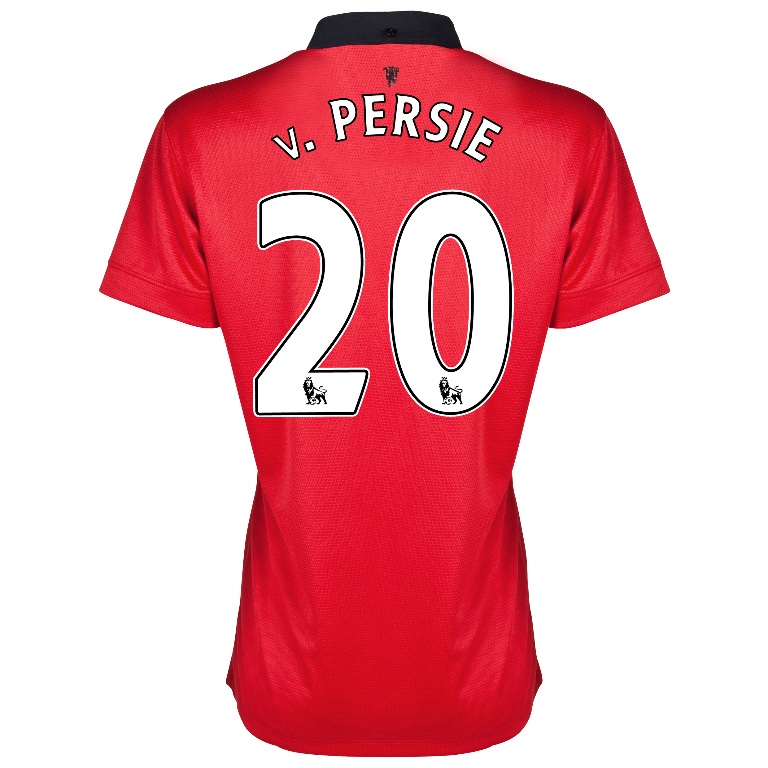 Manchester United Home Shirt 2013/14 - Womens with v.Persie 20 printing M including Premier League Champions 12/13 Badges
