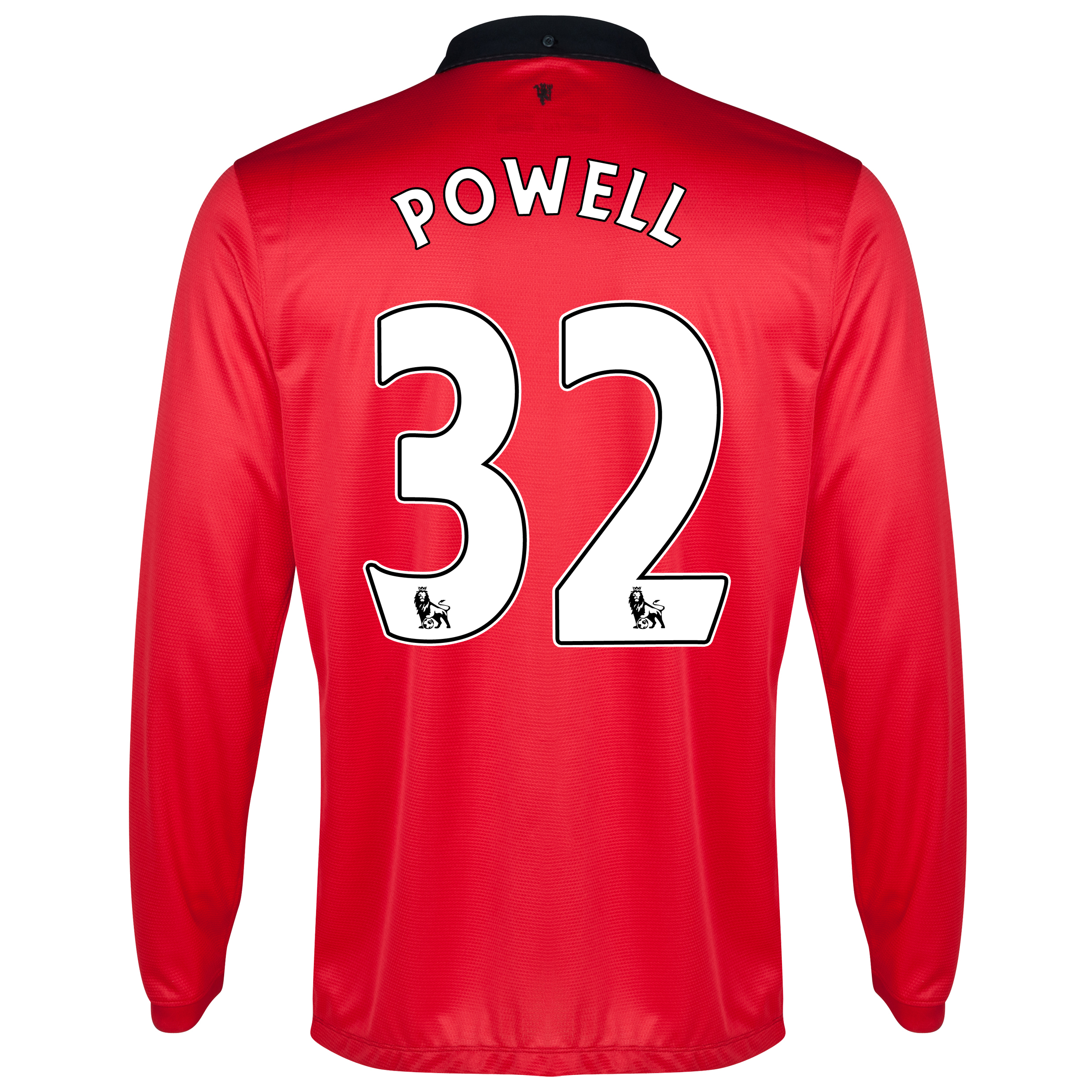 Manchester United Home Shirt 2013/14 - Long Sleeved with Powell 25 printing