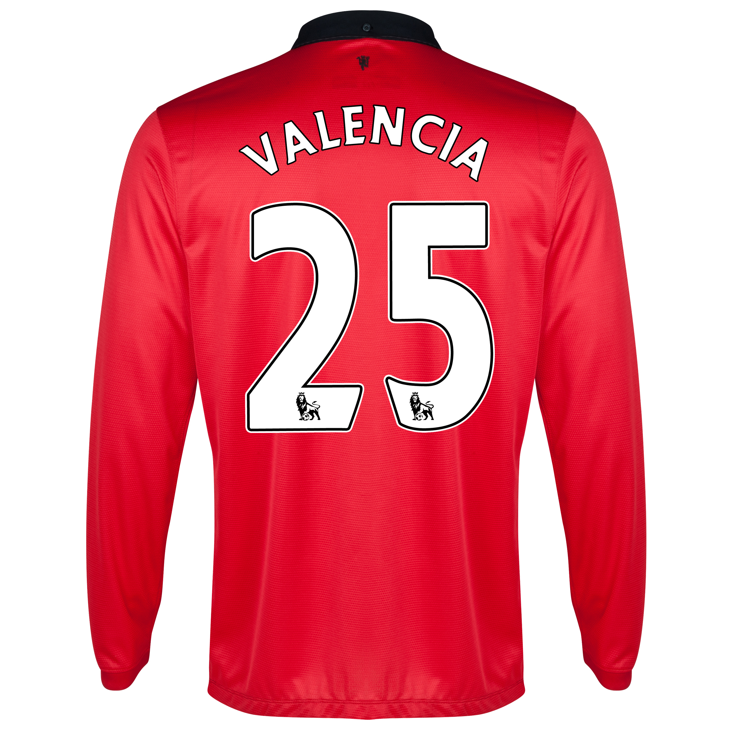 Manchester United Home Shirt 2013/14 - Long Sleeved - Kids with Valencia 7 printing