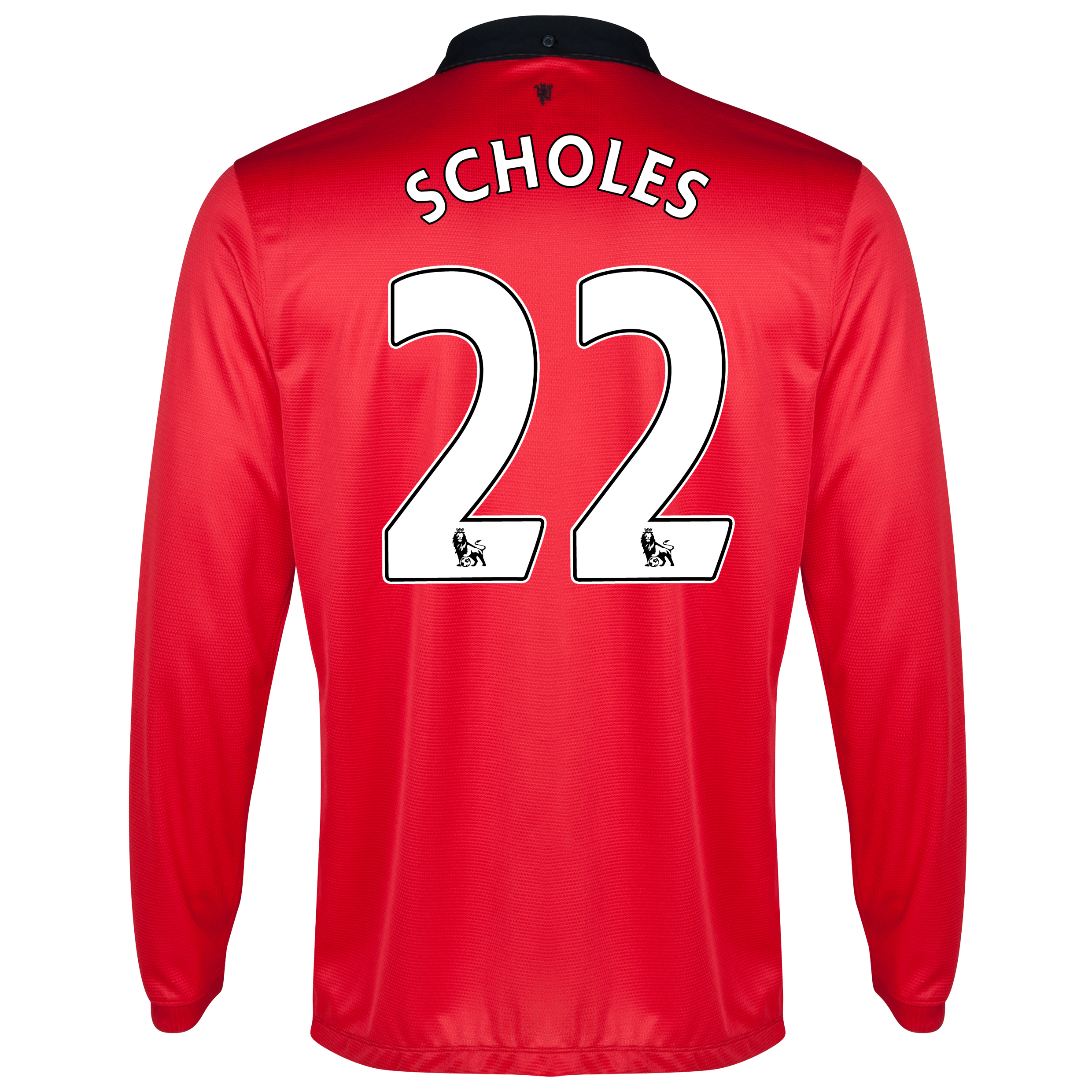 Manchester United Home Shirt 2013/14 - Long Sleeved - Kids with Scholes 22 printing