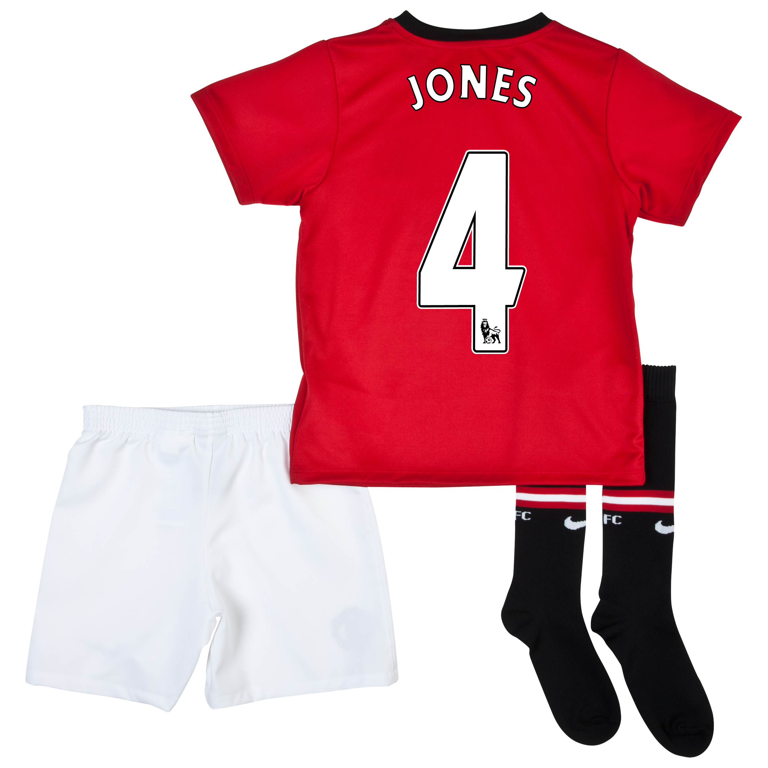 Manchester United Home Kit 2013/14 - Little Boys with Jones 4 printing