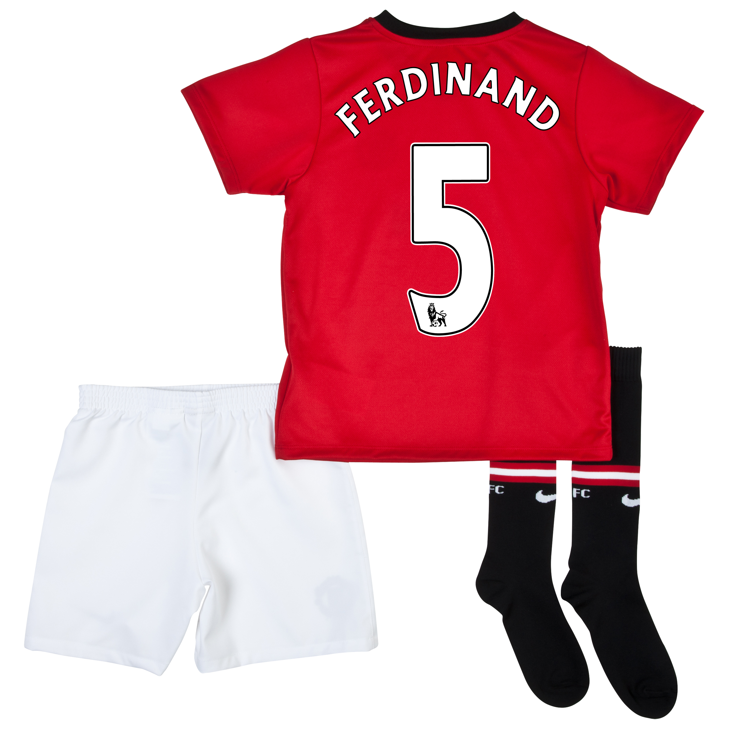 Manchester United Home Kit 2013/14 - Little Boys with Ferdinand 5 printing