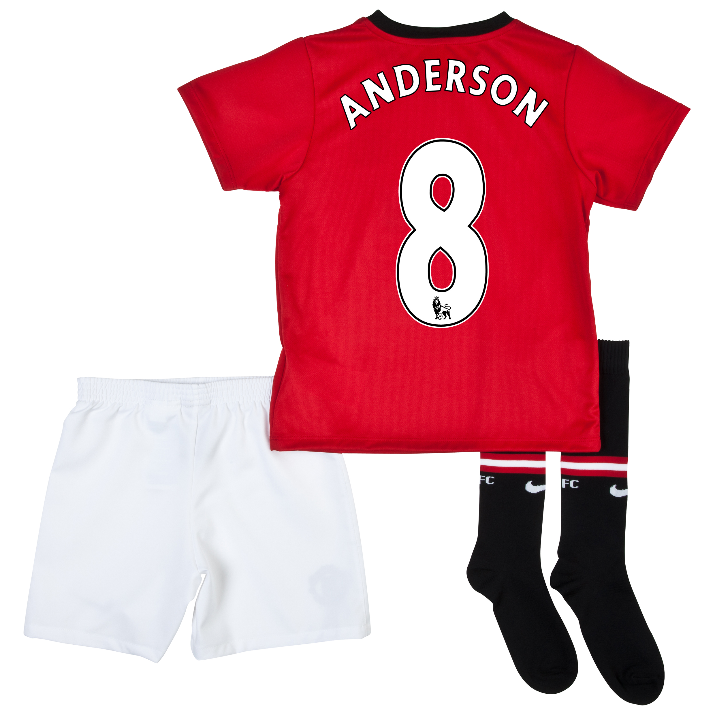 Manchester United Home Kit 2013/14 - Little Boys with Anderson 8 printing