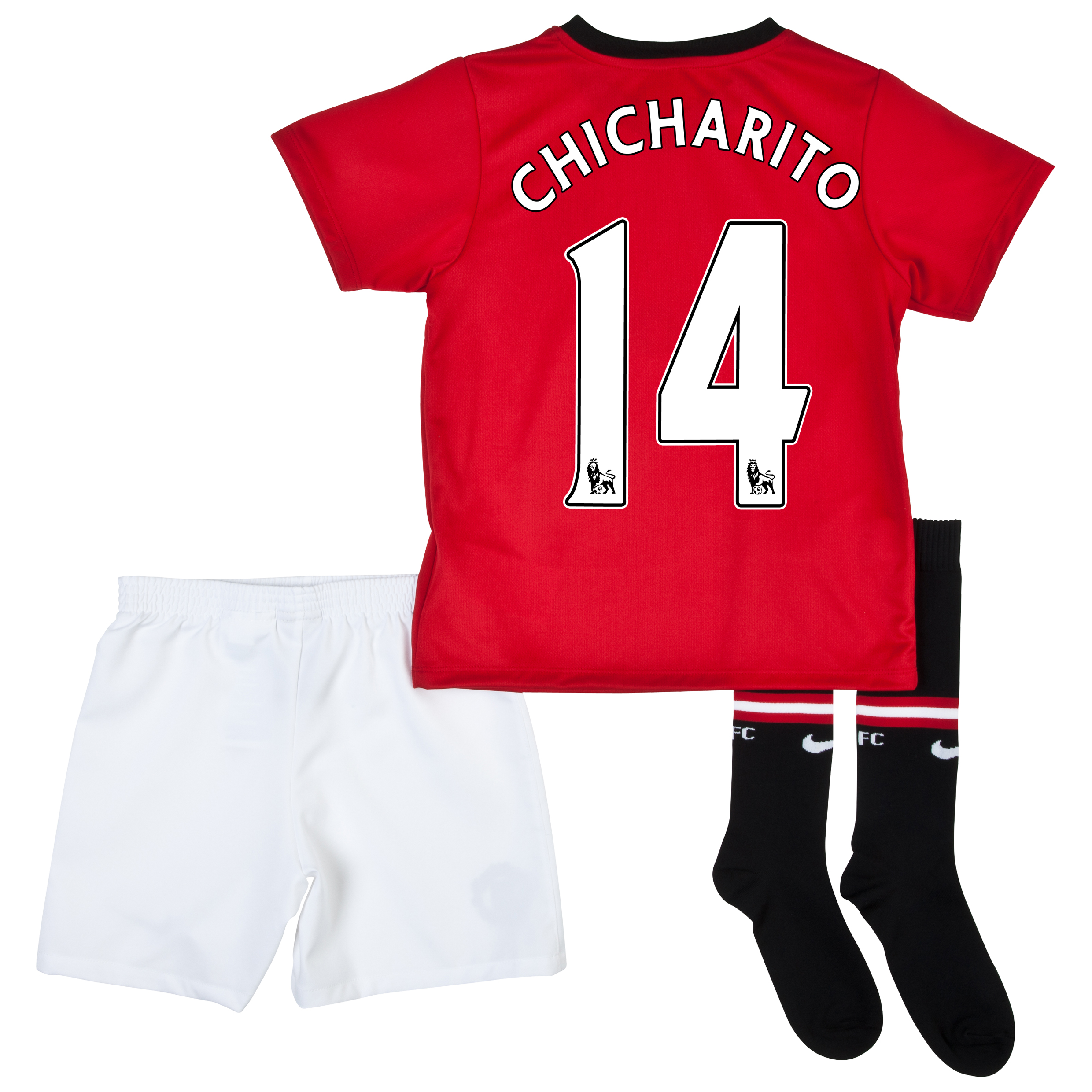 Manchester United Home Kit 2013/14 - Little Boys with Chicharito 14 printing