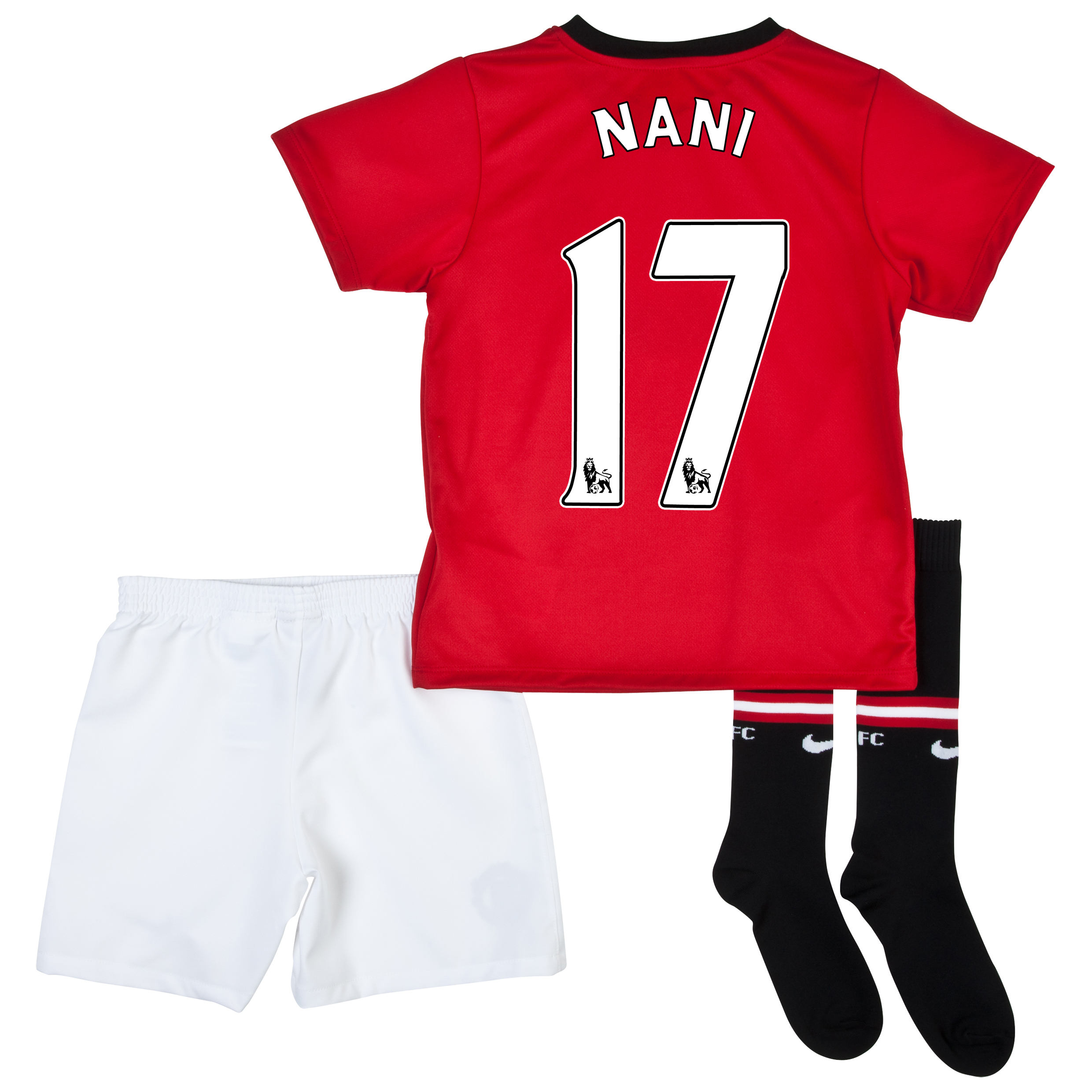Manchester United Home Kit 2013/14 - Little Boys with Nani 17 printing