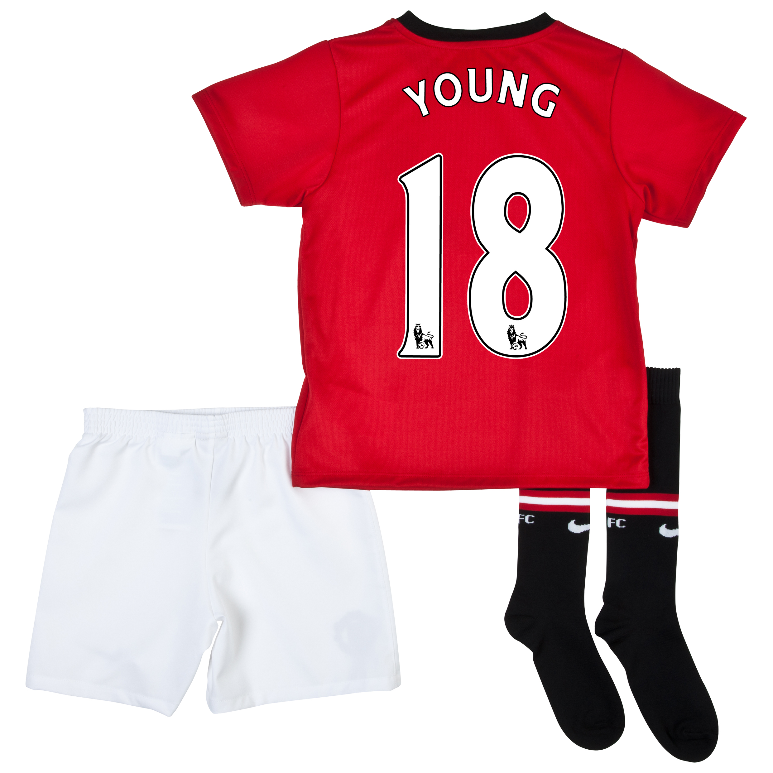 Manchester United Home Kit 2013/14 - Little Boys with Young 18 printing
