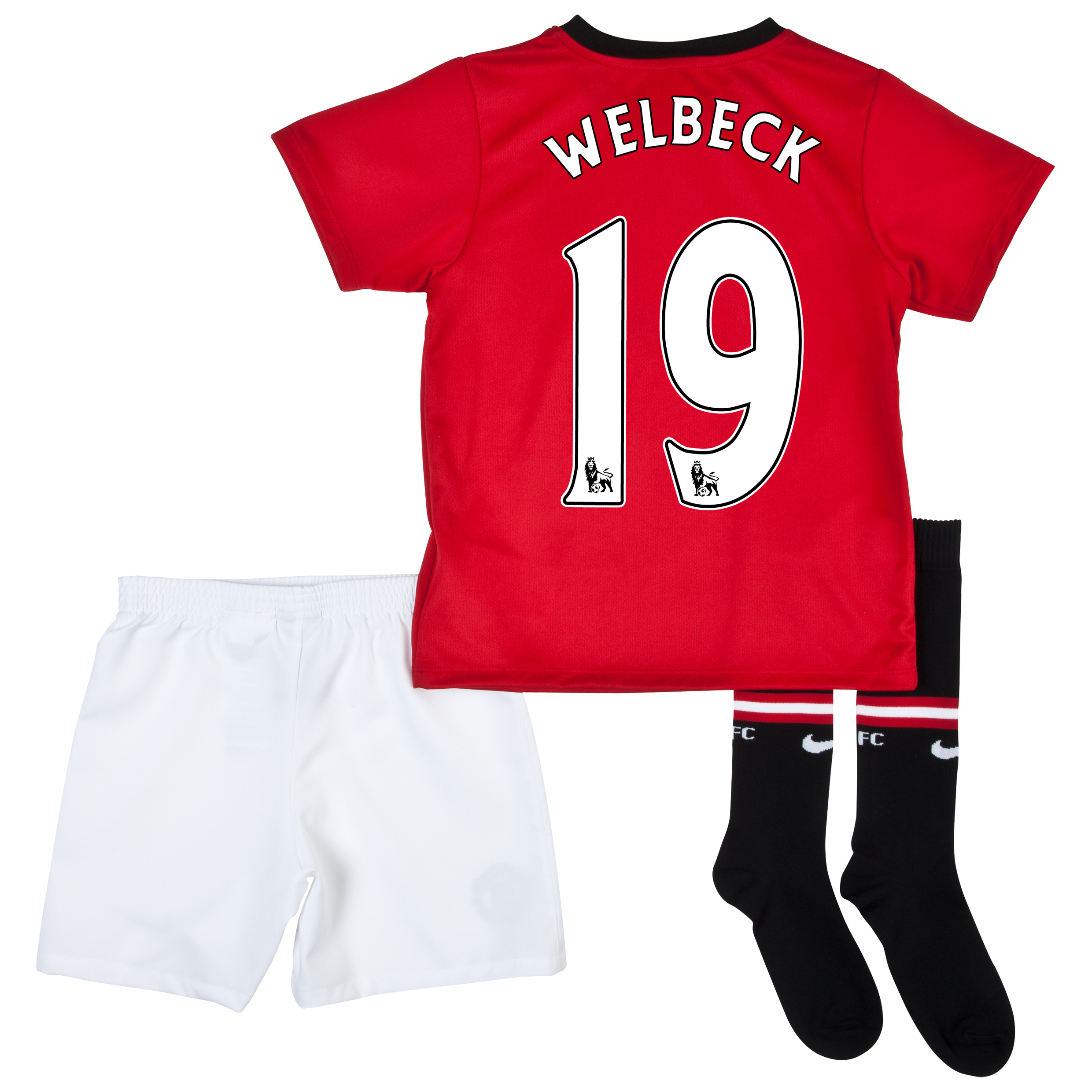 Manchester United Home Kit 2013/14 - Little Boys with Welbeck 19 printing