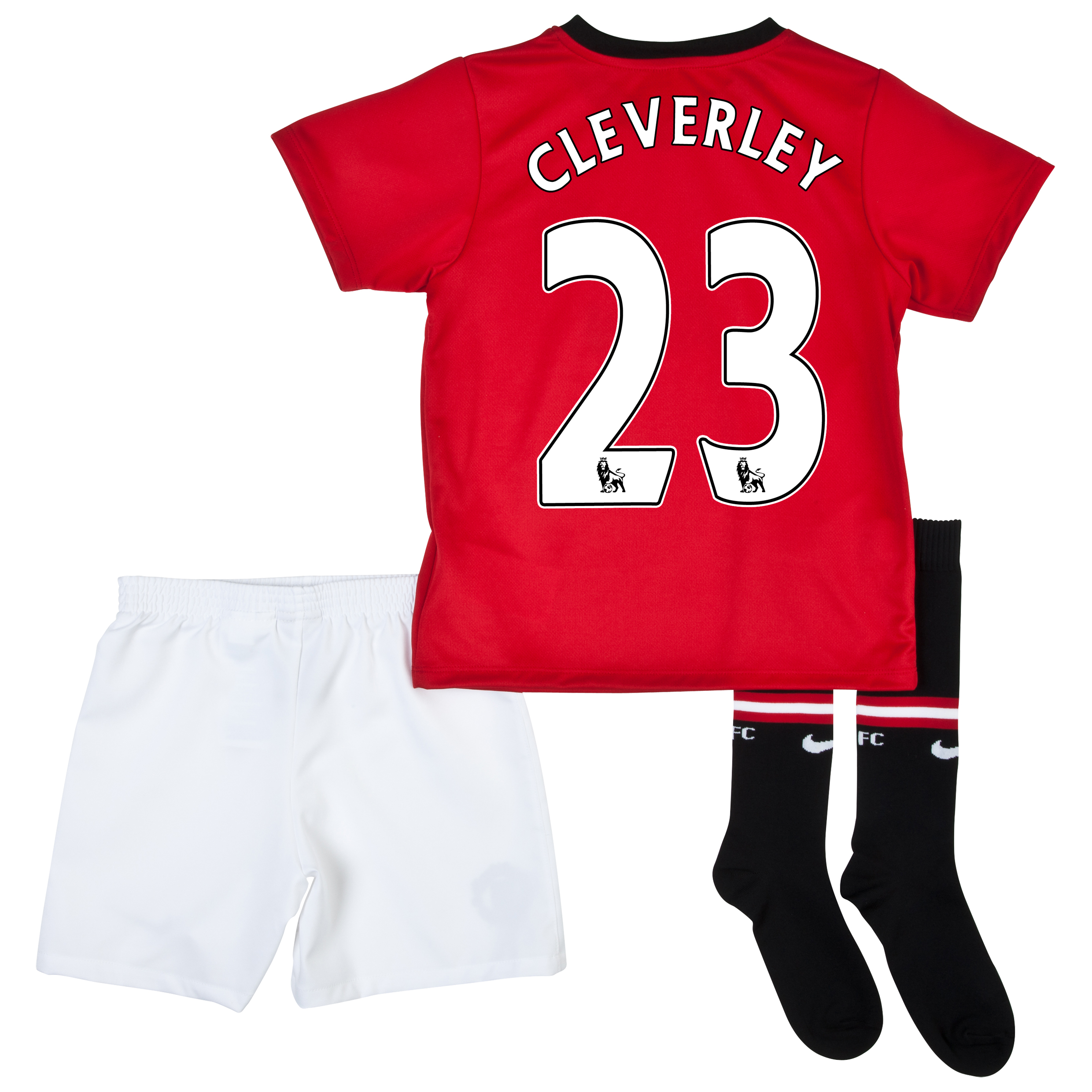 Manchester United Home Kit 2013/14 - Little Boys with Cleverley 23 printing