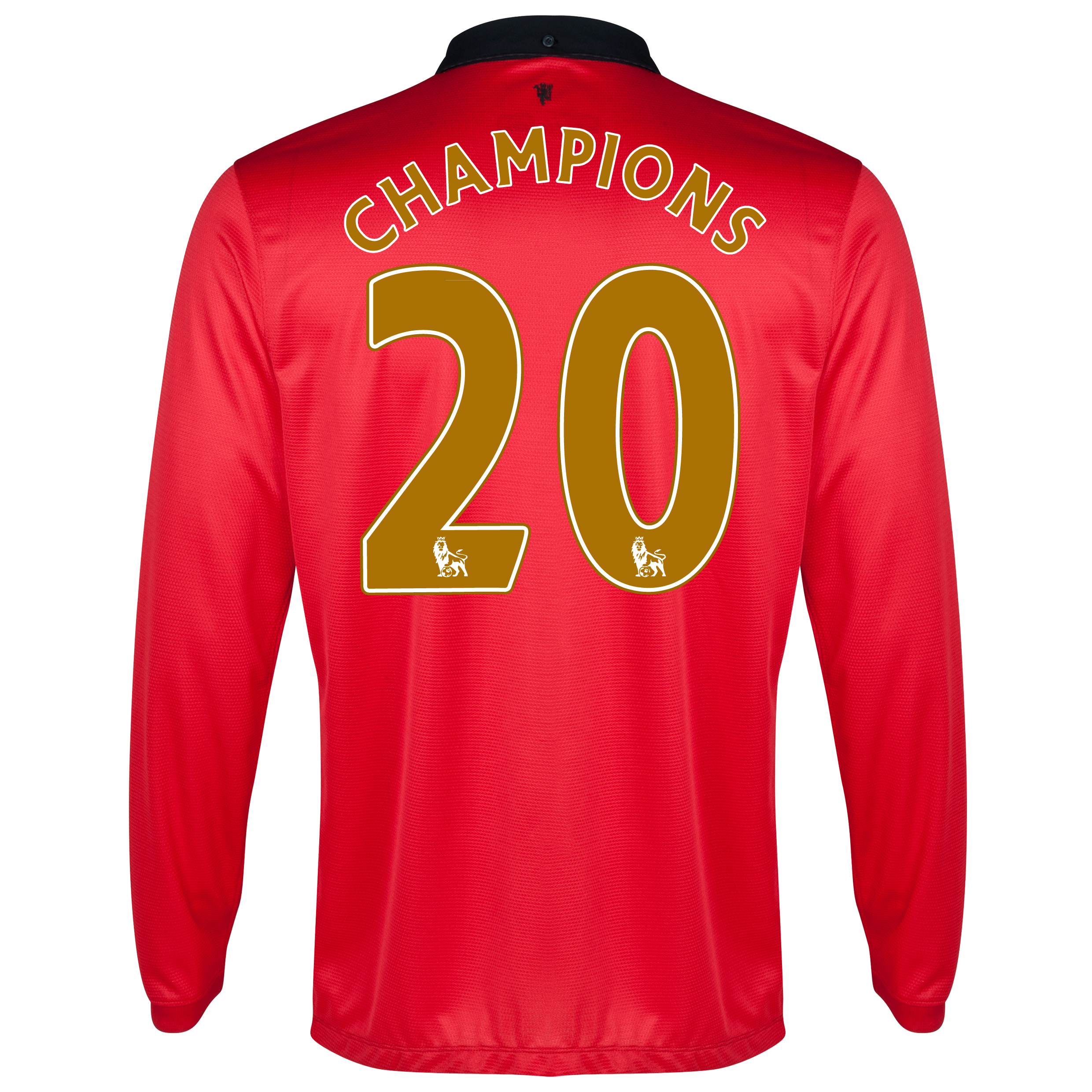 Manchester United Home Shirt 2013/14 - Long Sleeved - Kids with Champions 20 printing