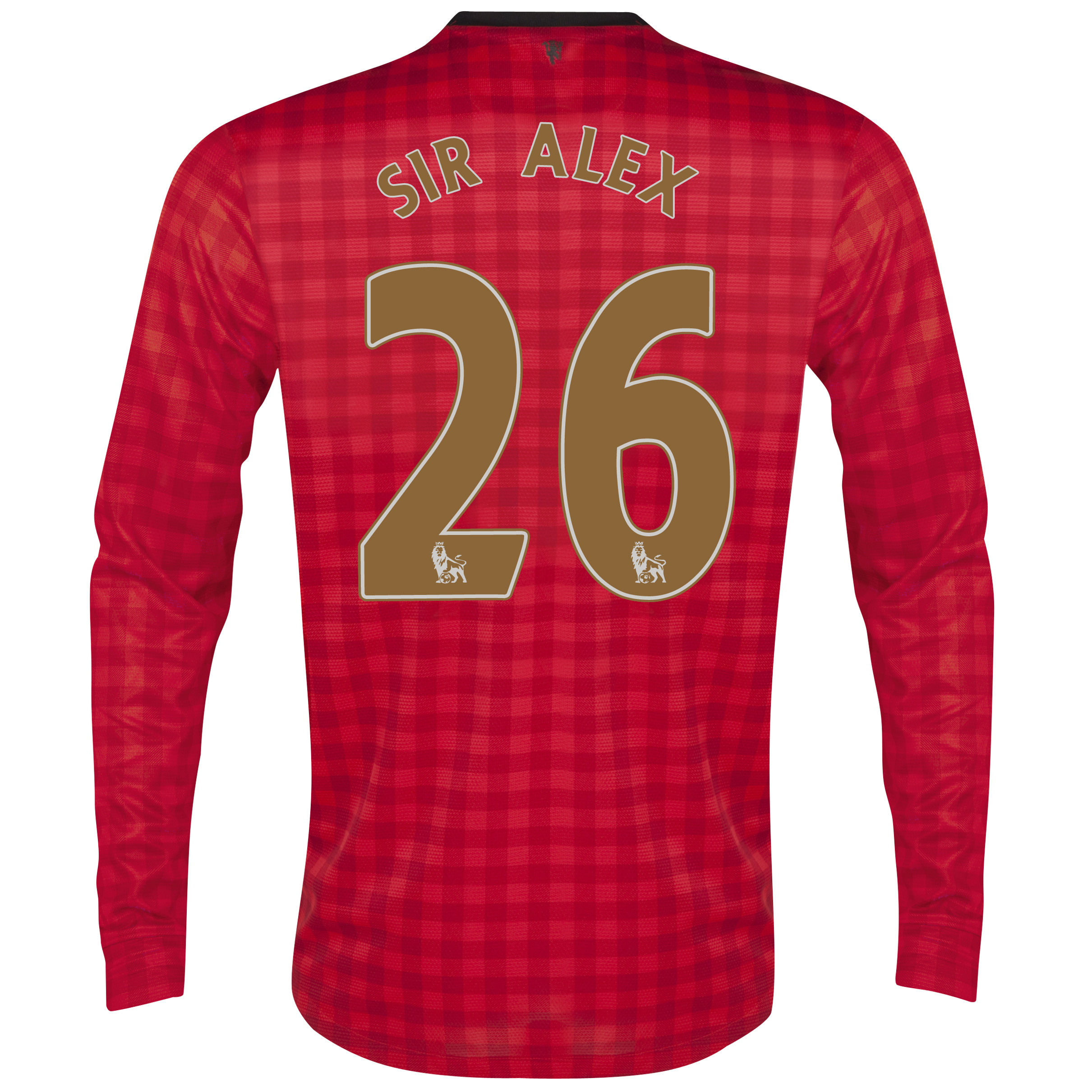 Manchester United Home Shirt 2012/13 - Long Sleeved with Sir Alex 26 printing