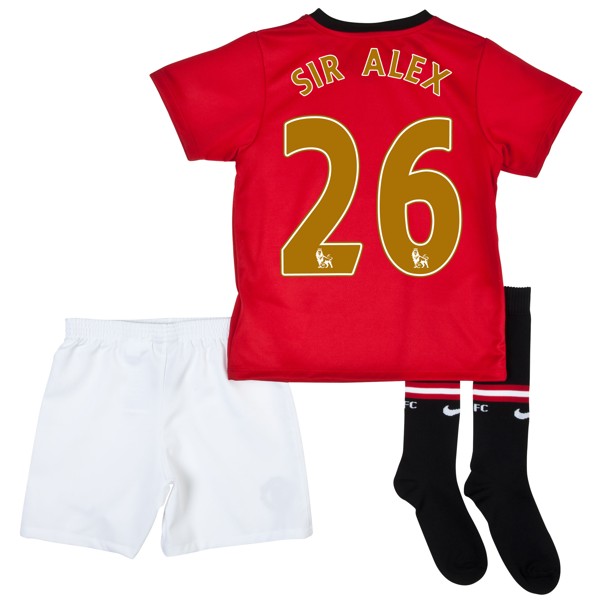 Manchester United Home Kit 2013/14 - Little Boys with Sir Alex 26 printing