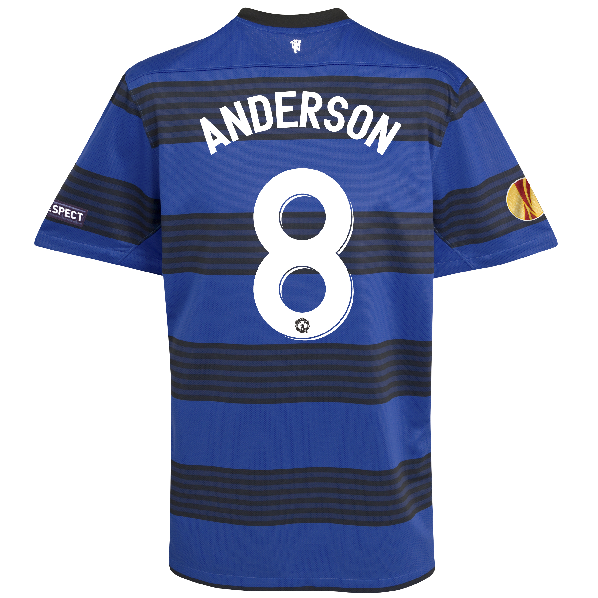 Manchester United UEFA Champions League Away Shirt 2011/12 with Anderson 8 printing.