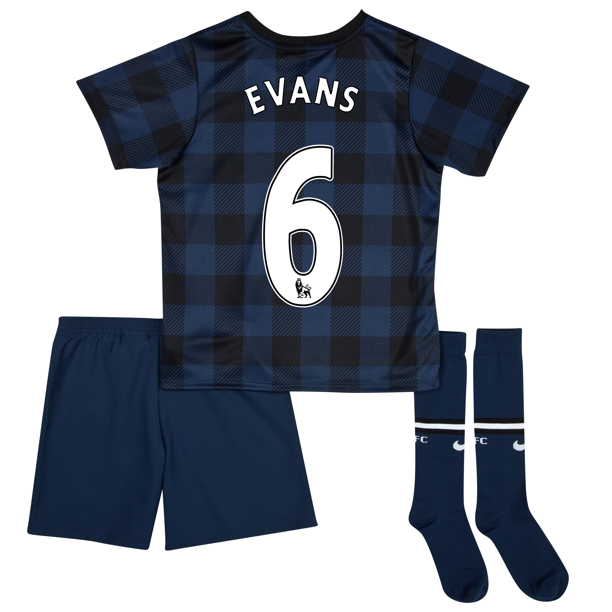 Manchester United Away Kit 2013/14 - Little Boys with Evans 6 printing