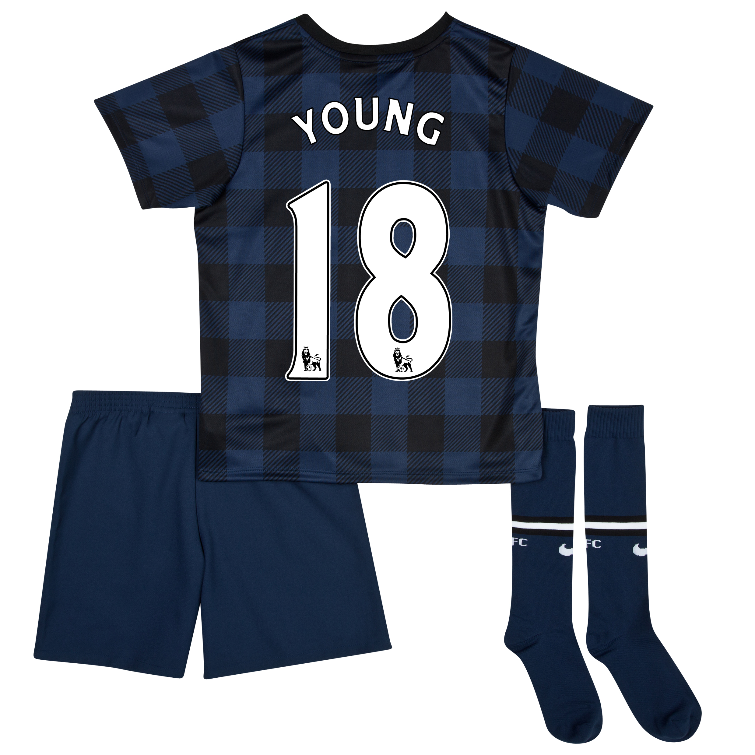 Manchester United Away Kit 2013/14 - Little Boys with Young 18 printing