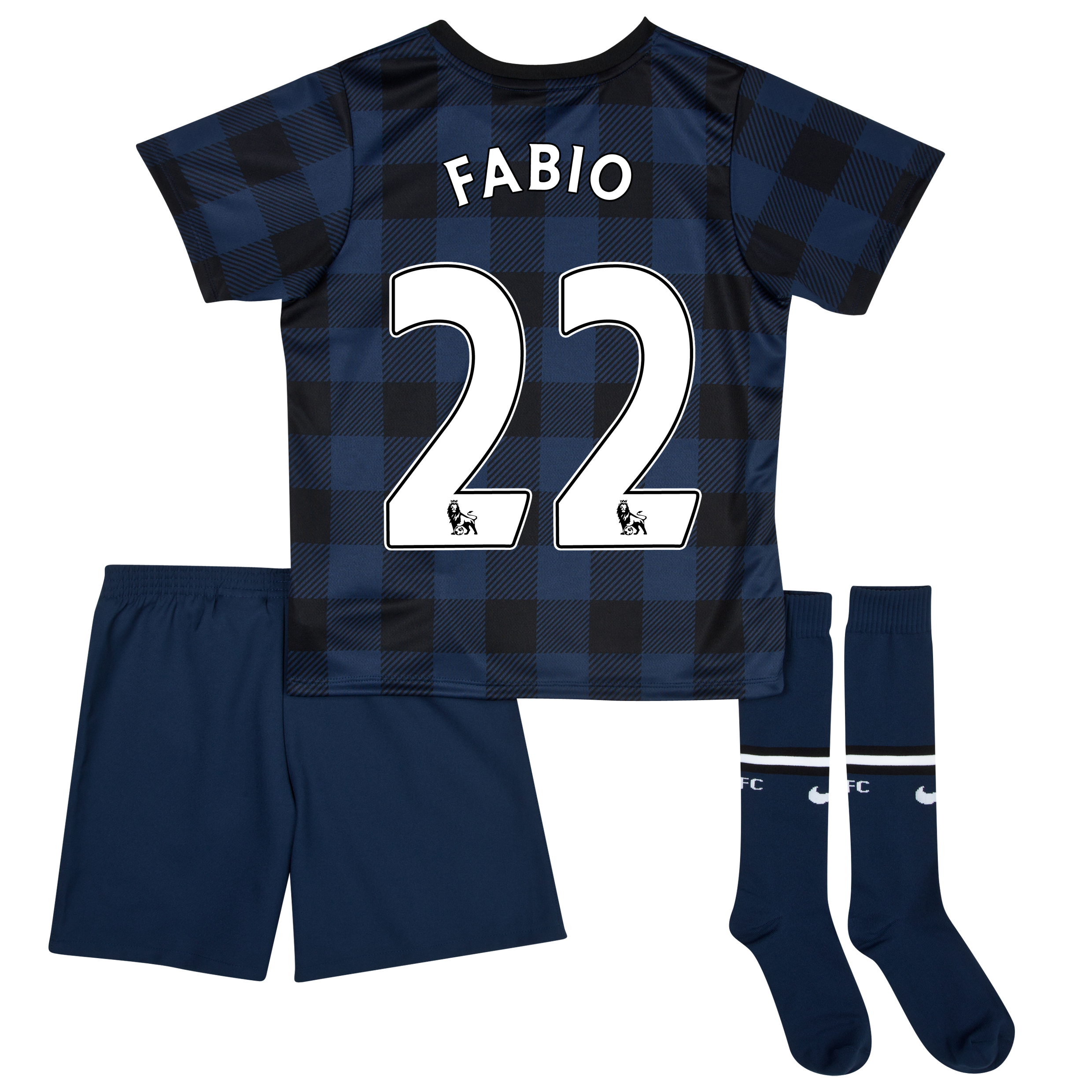 Manchester United Away Kit 2013/14 - Little Boys with Fabio 22 printing