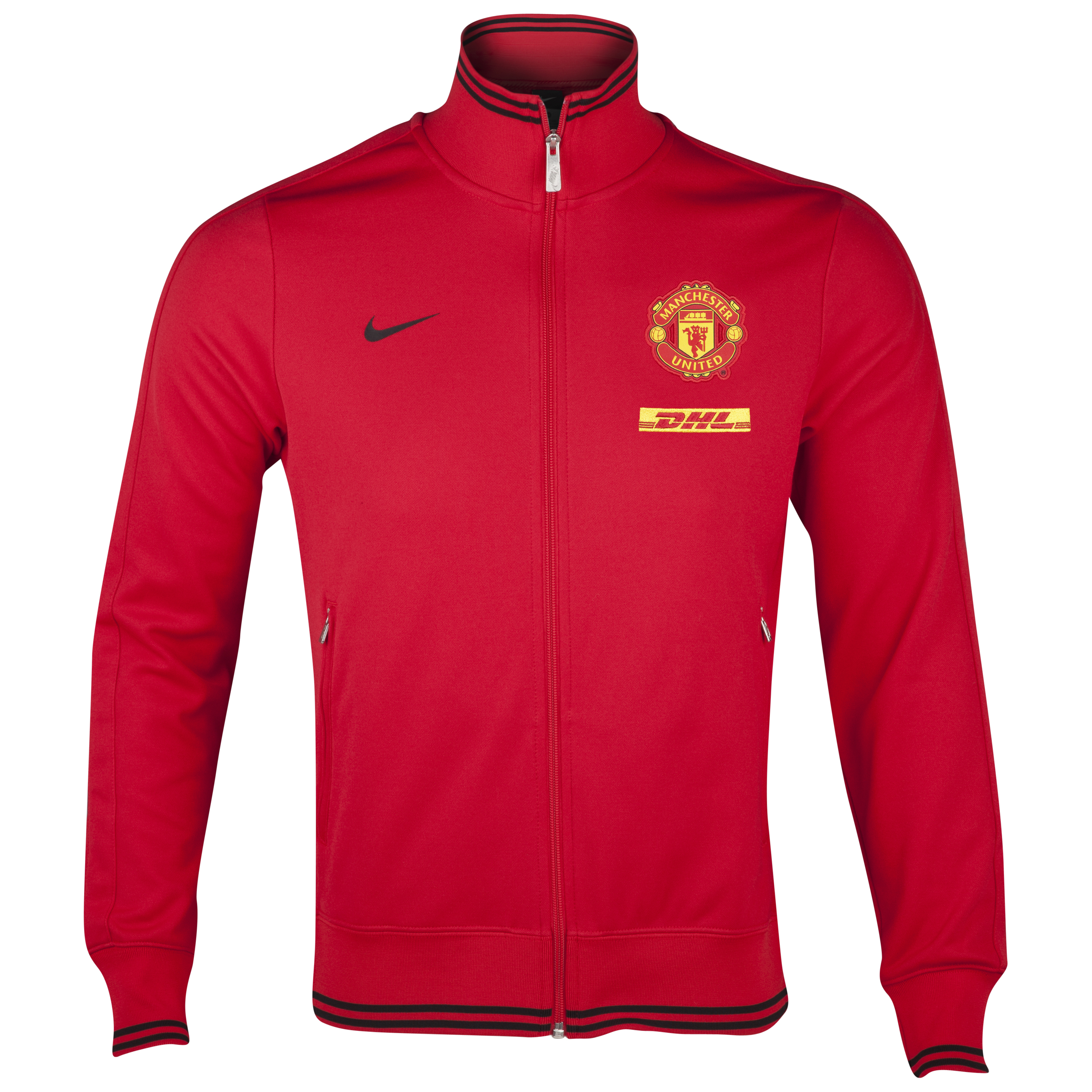 Manchester United Authentic N98 Jacket - Diablo Red/Diablo Red/Black M 38