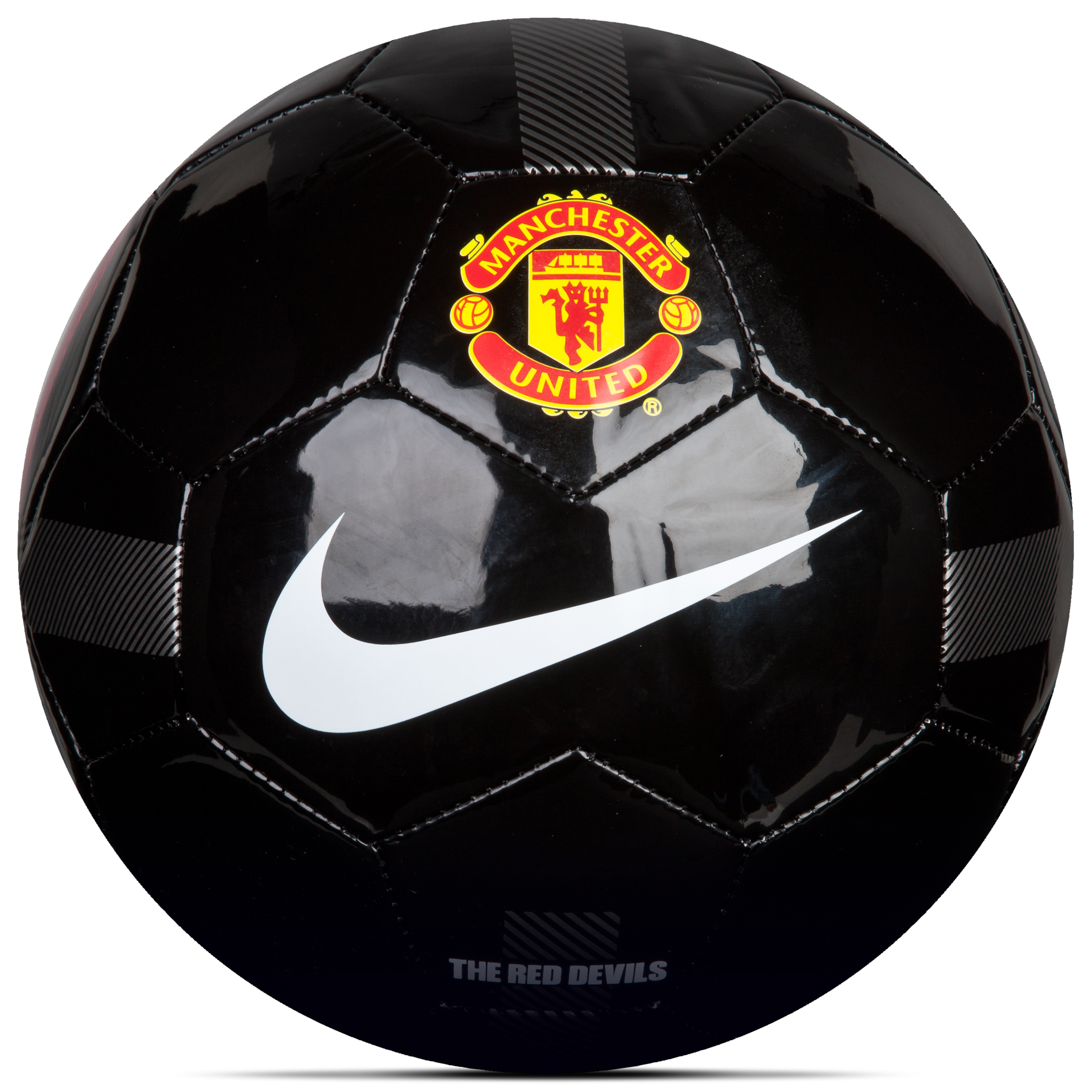 Manchester United Supporters Football - Black/White/White - Size 5