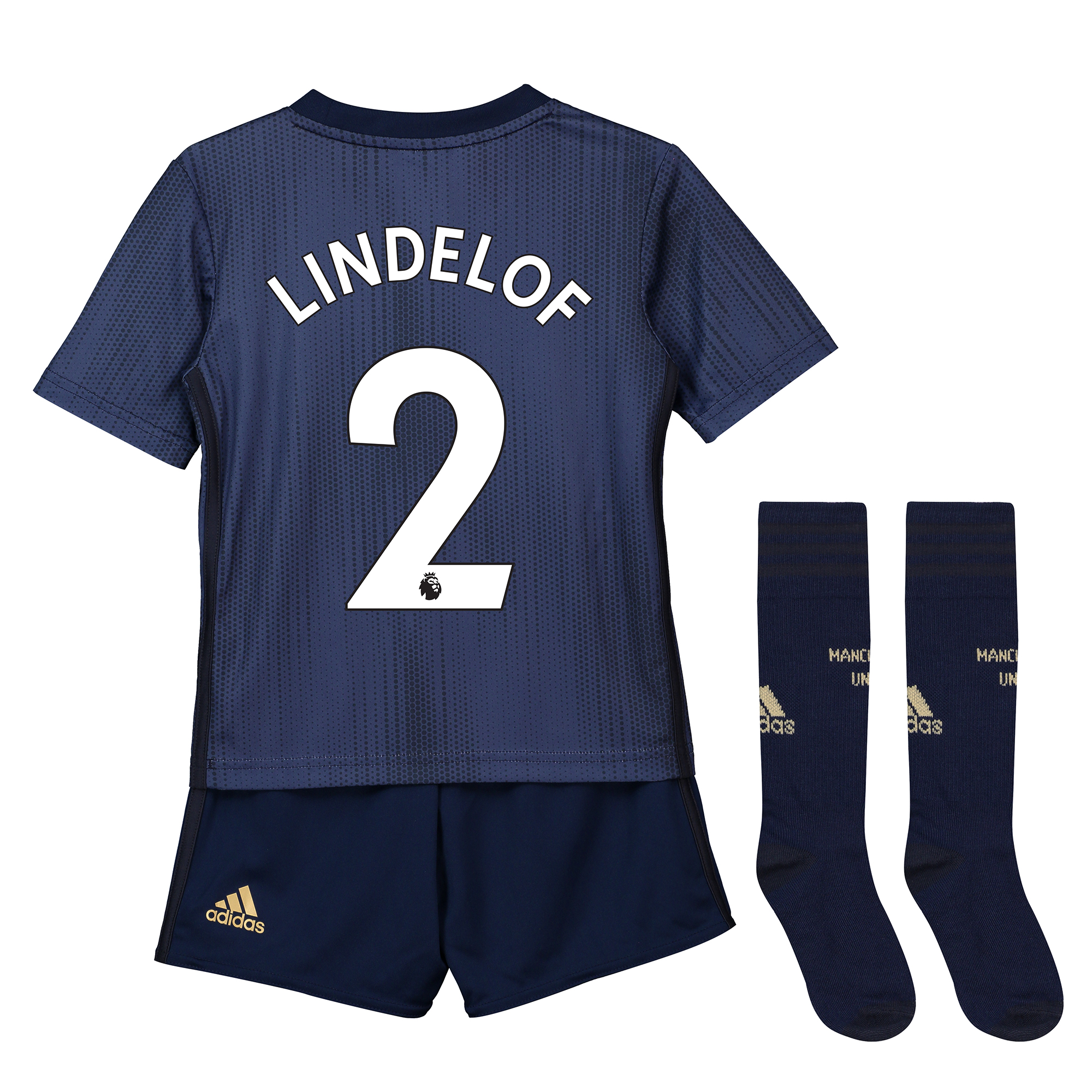 Manchester United Third Mini Kit 2018-19 with Lindelof 2 printing