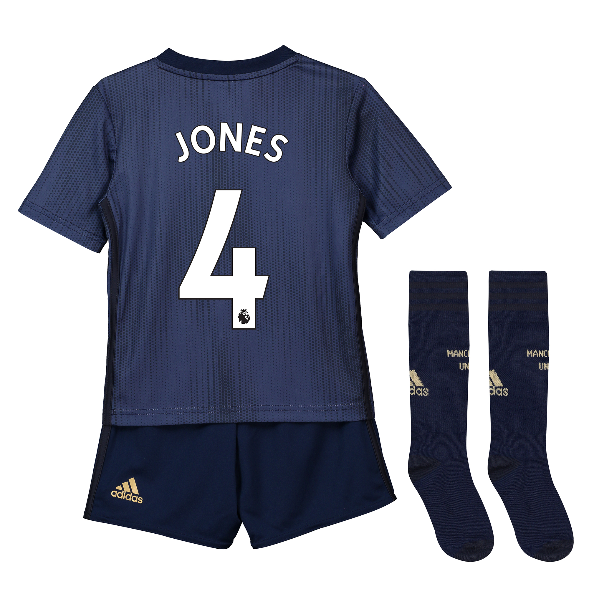 Manchester United Third Mini Kit 2018-19 with Jones 4 printing