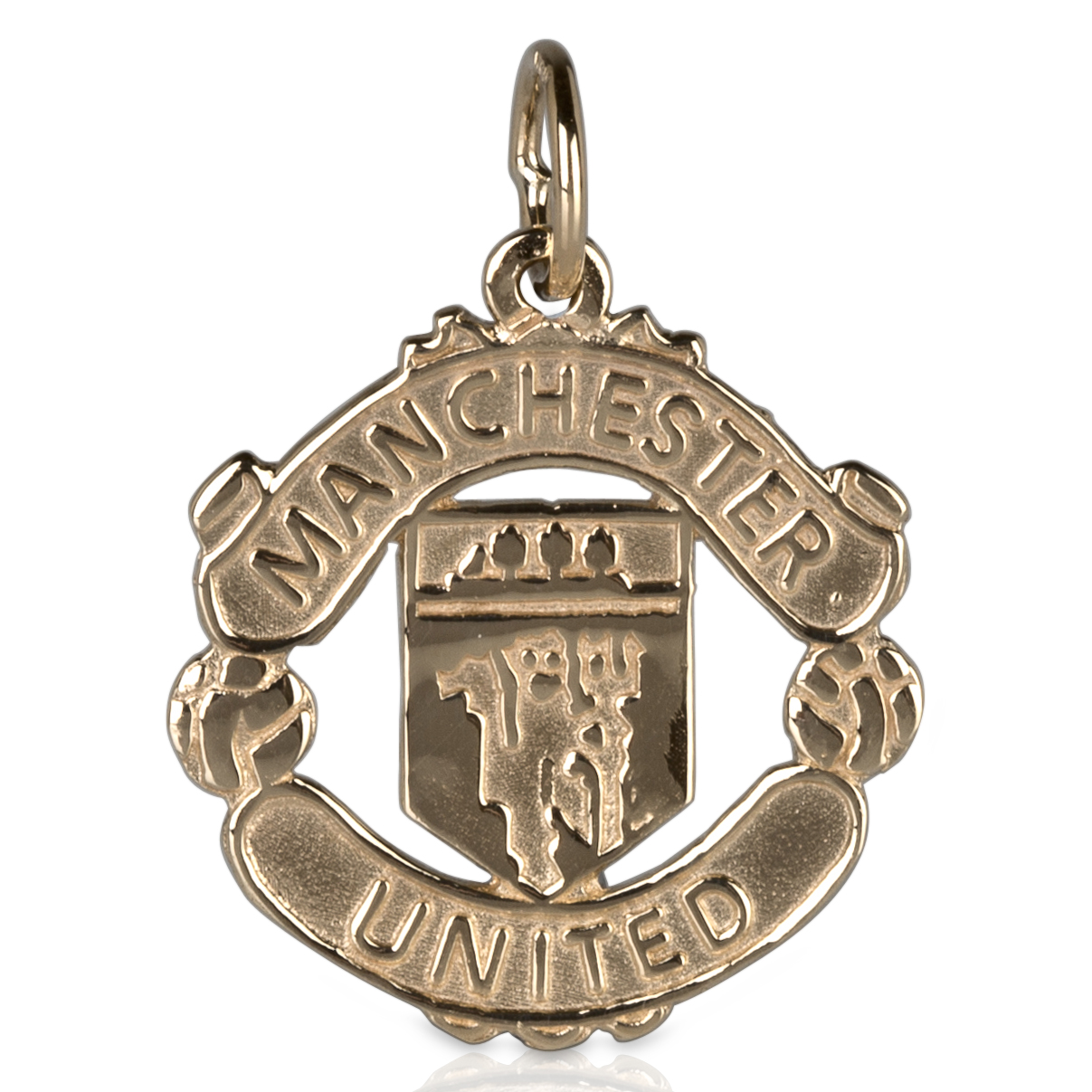 Manchester United Cut Out Crest Pendant - 9ct Gold