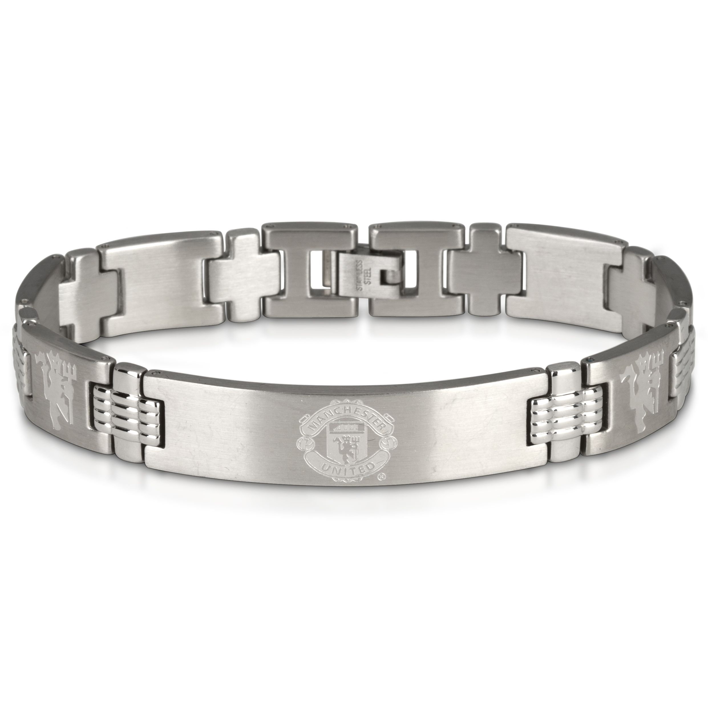 Manchester United Crest with Multi Devil Bracelet - Stainless Steel