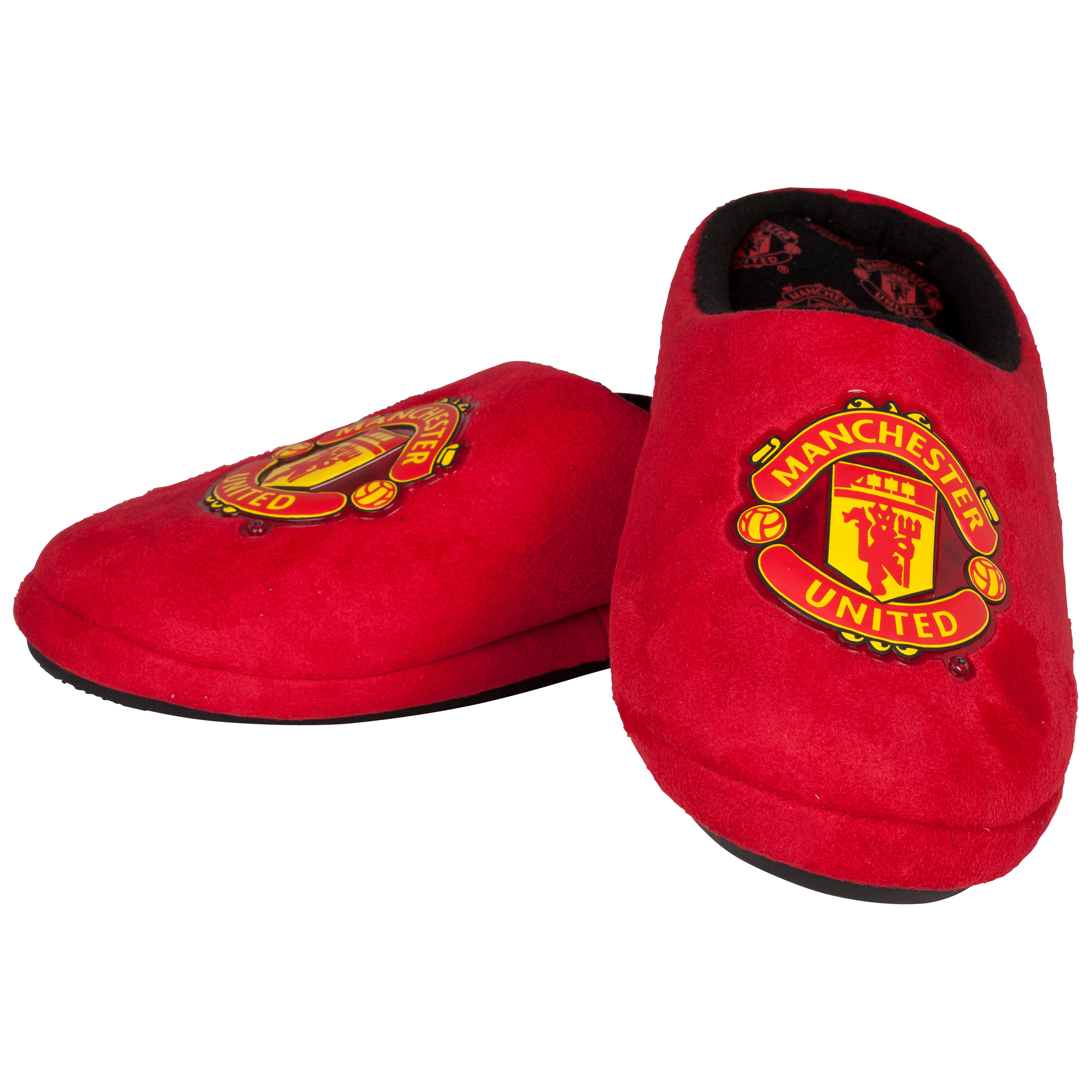 Manchester United Defender Crest Slipper - Red/Black - Boys