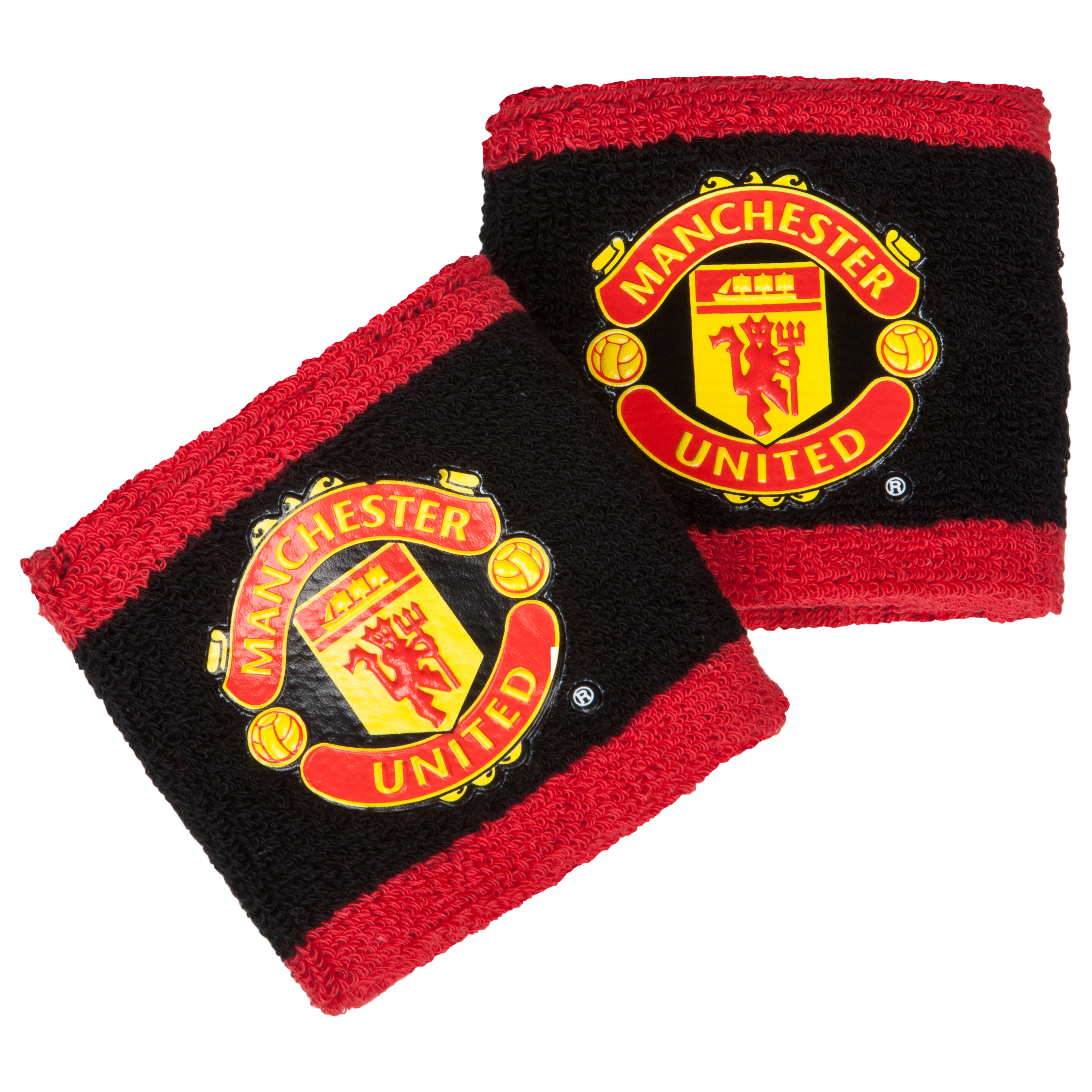 Manchester United Crest Two Tone Wristbands