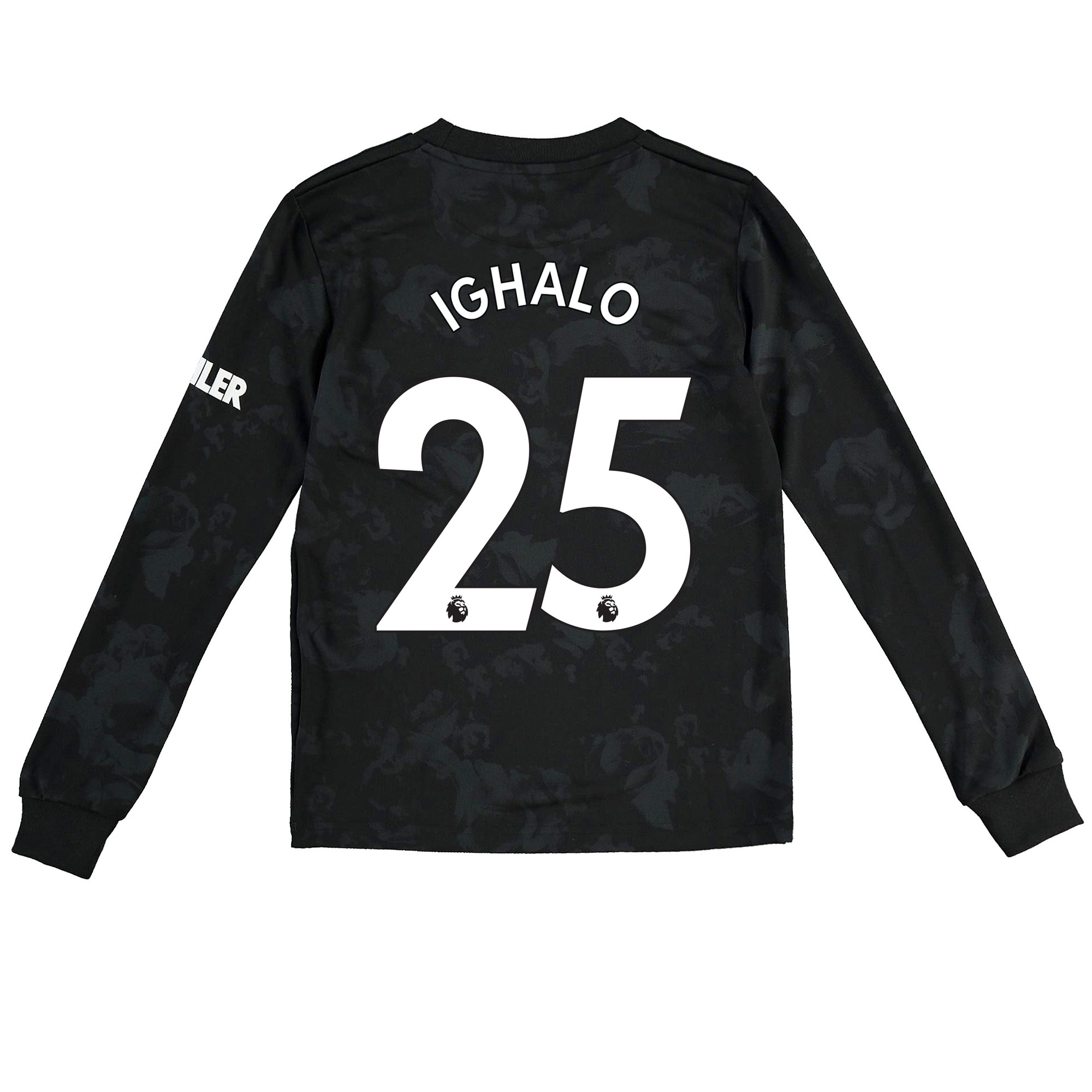 Manchester United Third Shirt 2019 - 20 - Kids - Long Sleeve with Ighalo 25 printing