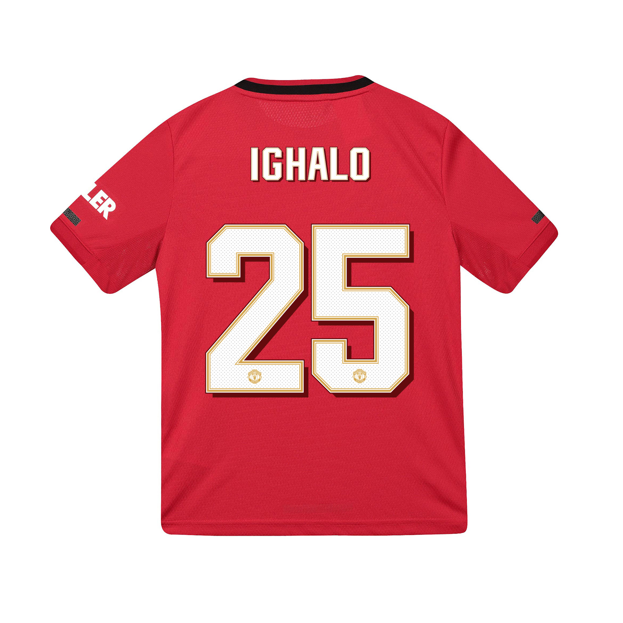 Manchester United Cup Home Shirt 2019 - 20 - Kids with Ighalo 25 printing