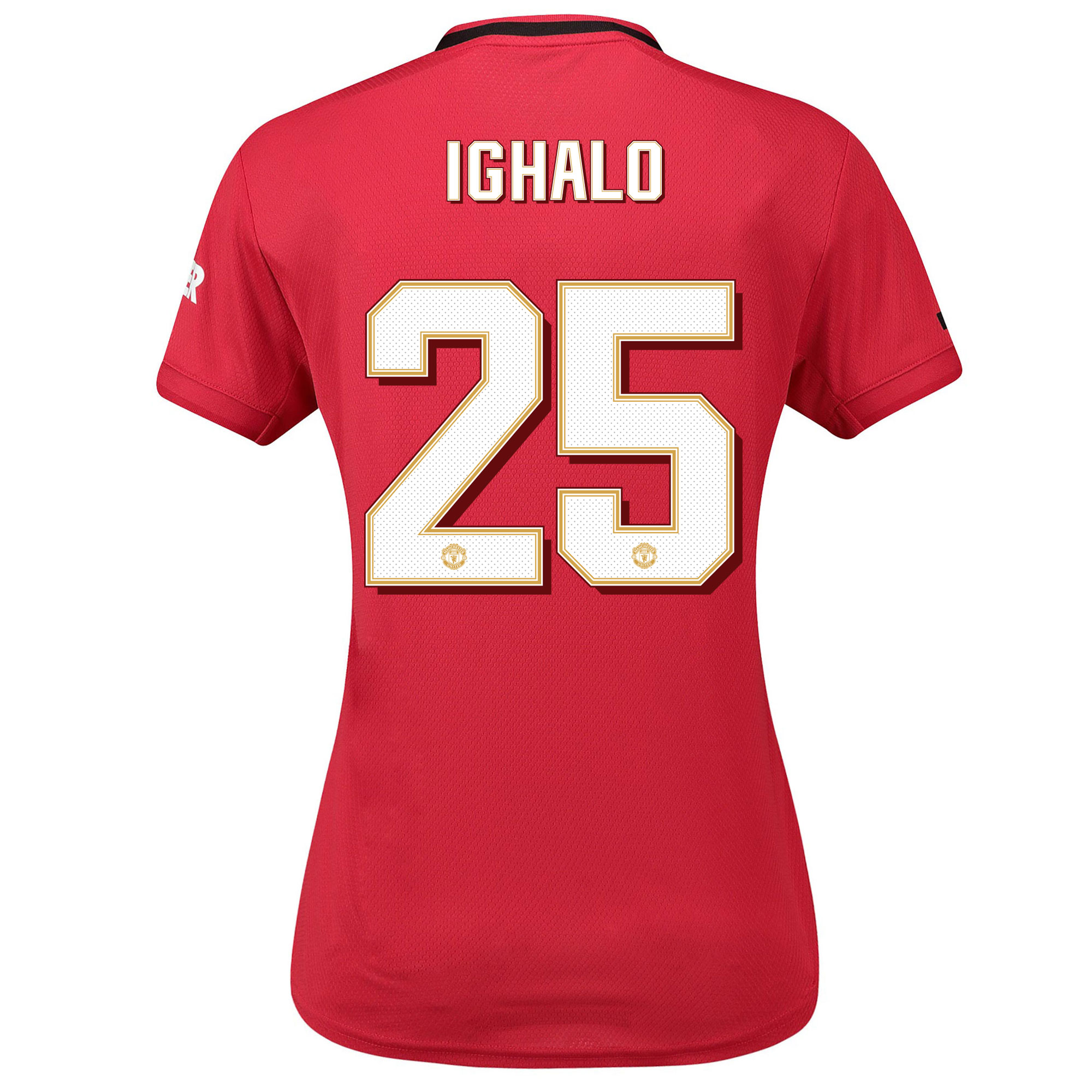 Manchester United Cup Home Shirt 2019 - 20 - Womens with Ighalo 25 printing